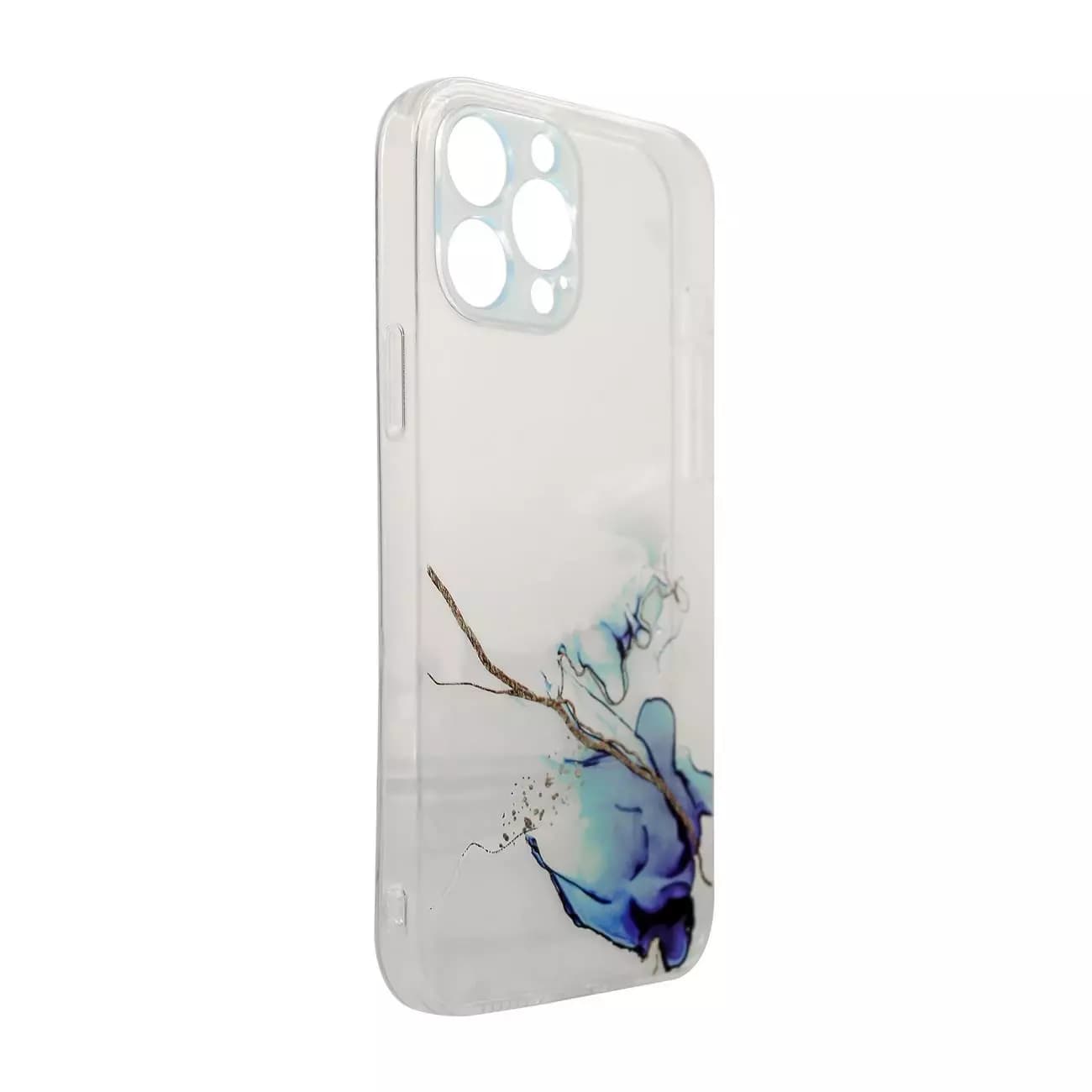 

Marble Case etui do iPhone 13 Pro żelowy pokrowiec marmur niebieski