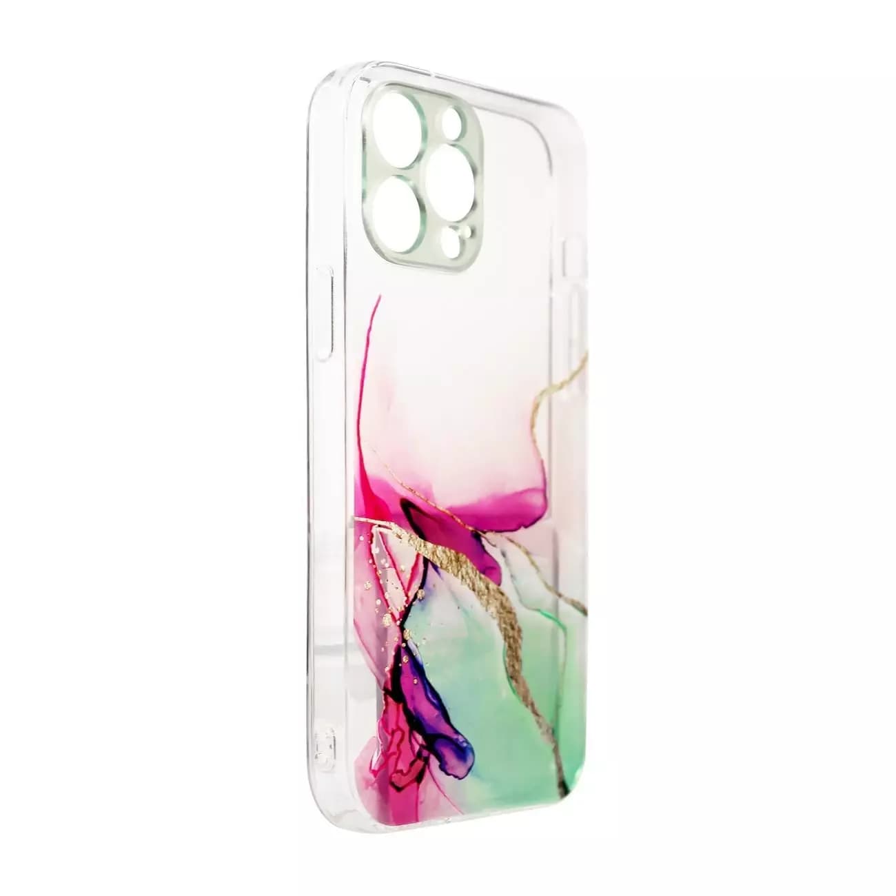

Marble Case etui do iPhone 13 żelowy pokrowiec marmur miętowy