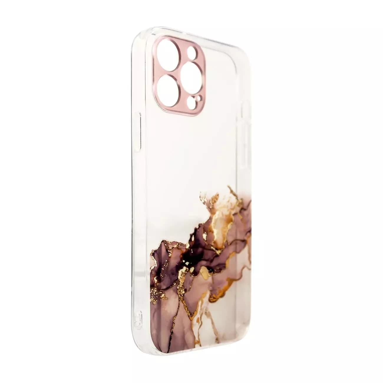 

Marble Case etui do iPhone 12 Pro żelowy pokrowiec marmur brązowy