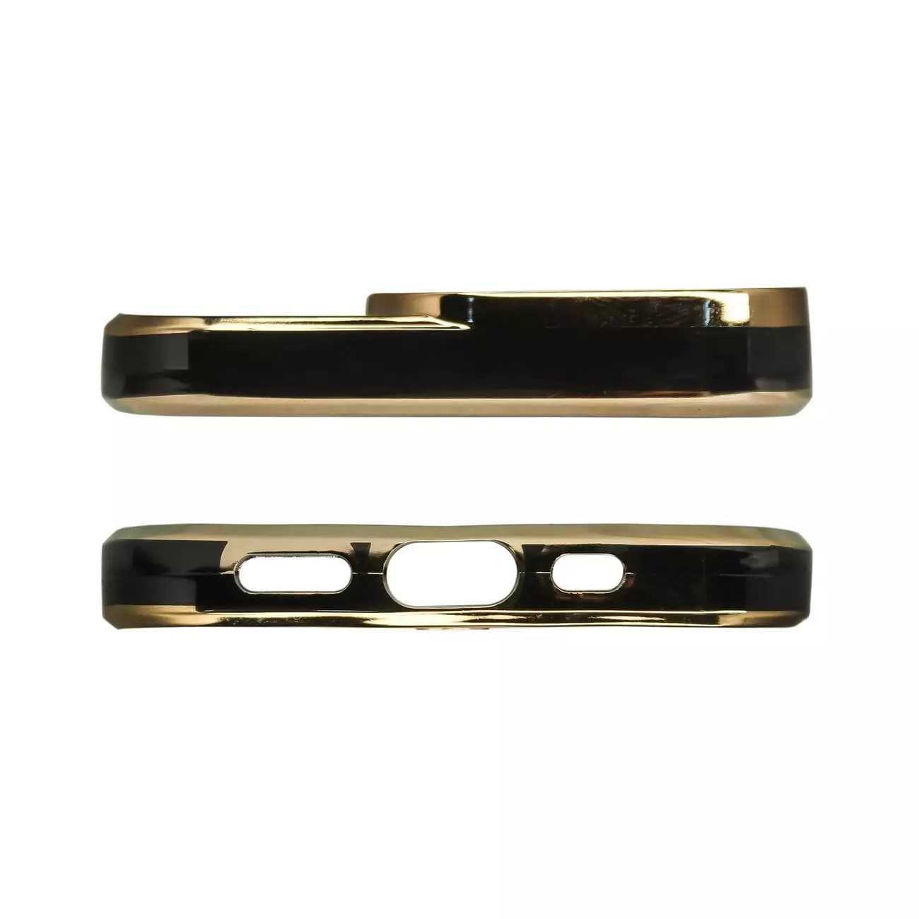 

Fashion Case etui do Samsung Galaxy A13 5G żelowy pokrowiec ze złotą ramką czarny