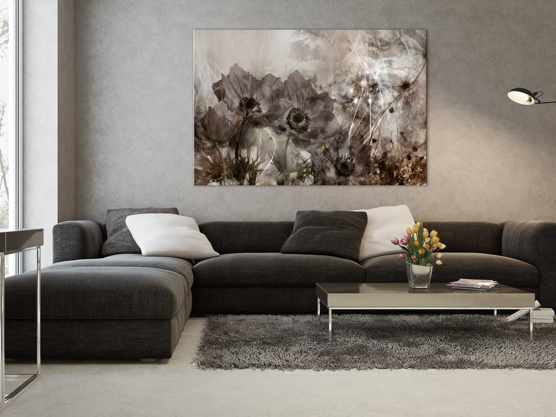 

Obraz - Anemony w sepii (1-częściowy) szeroki (rozmiar 60x40)
