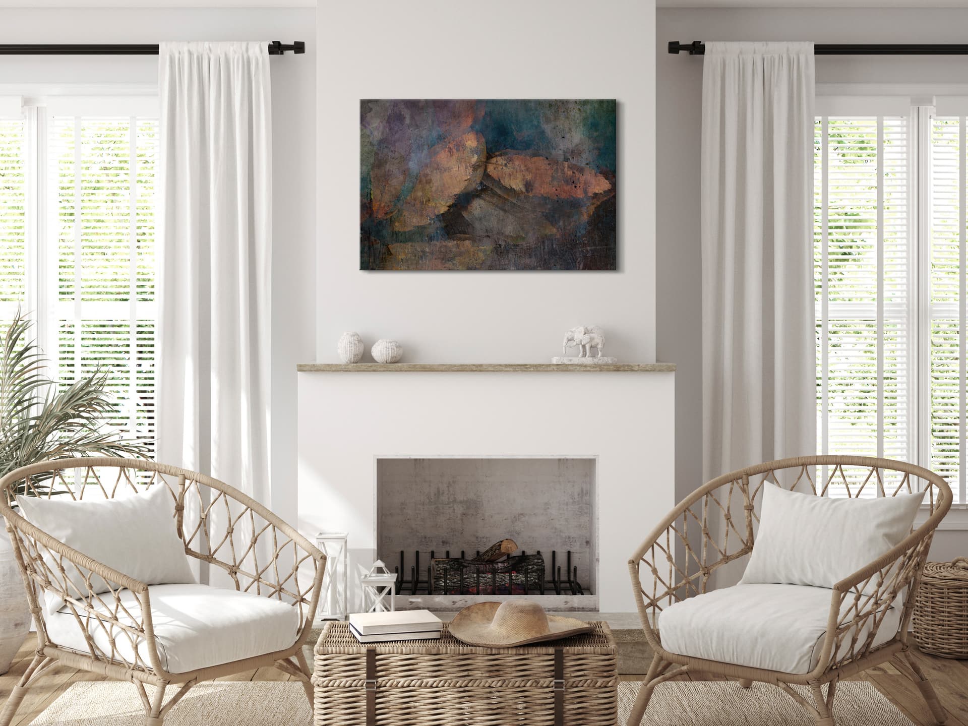 

Obraz - Miedziane liście (1-częściowy) szeroki (rozmiar 90x60)