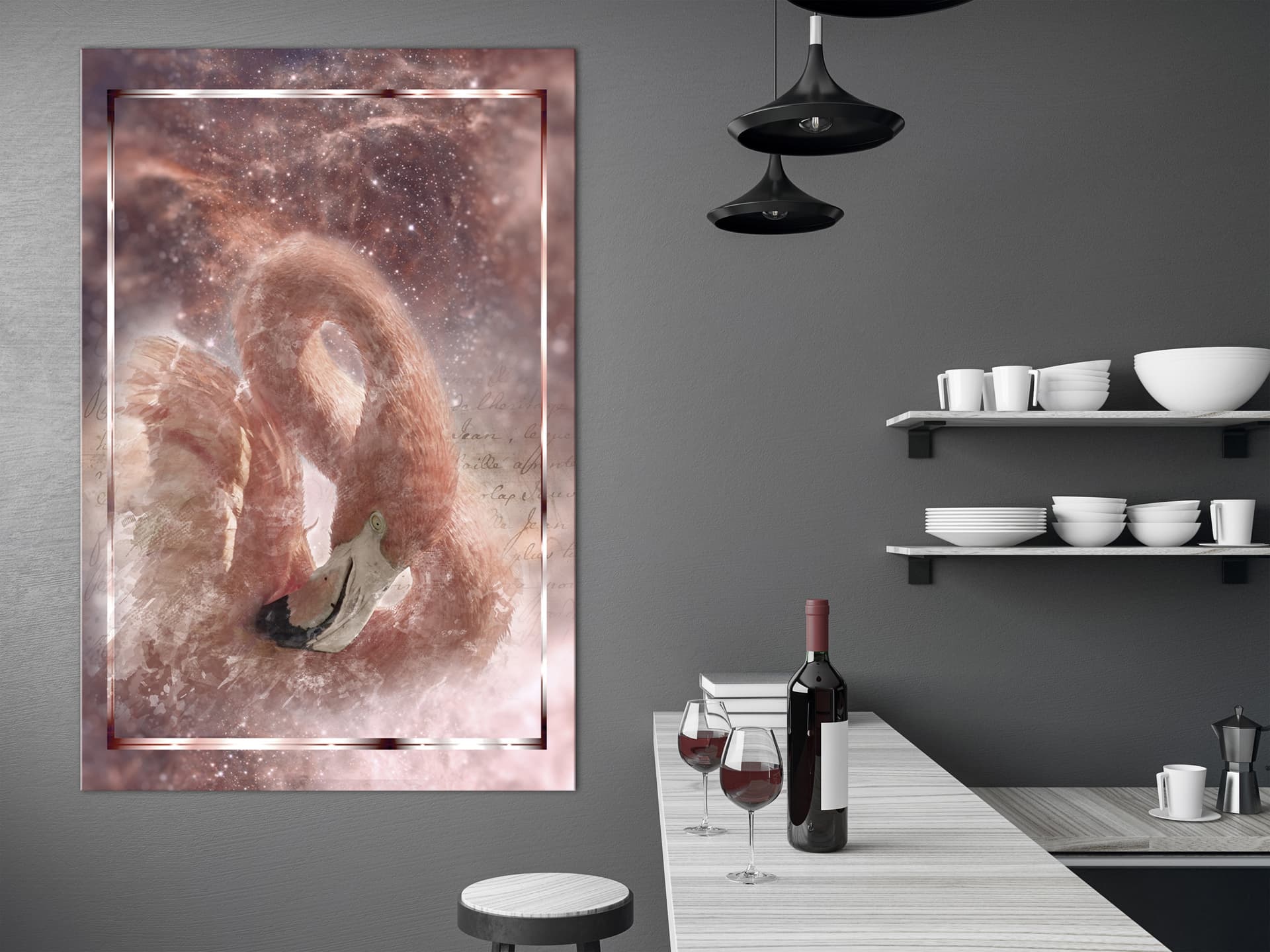 

Obraz - Kosmiczny flaming (1-częściowy) pionowy (rozmiar 60x90)
