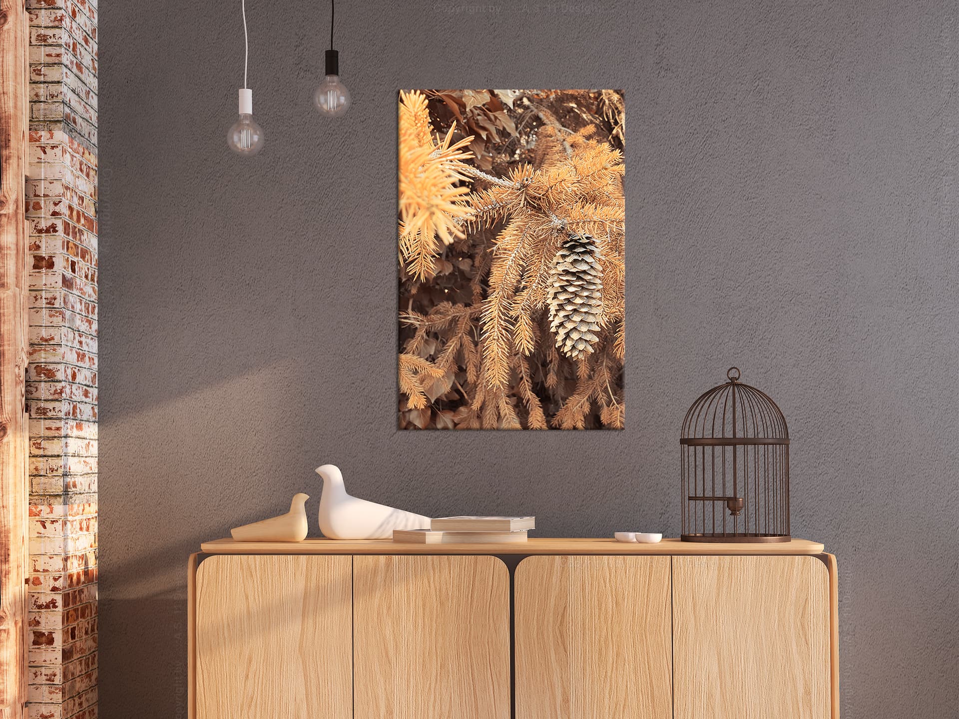 

Obraz - Złota szyszka (1-częściowy) pionowy (rozmiar 40x60)