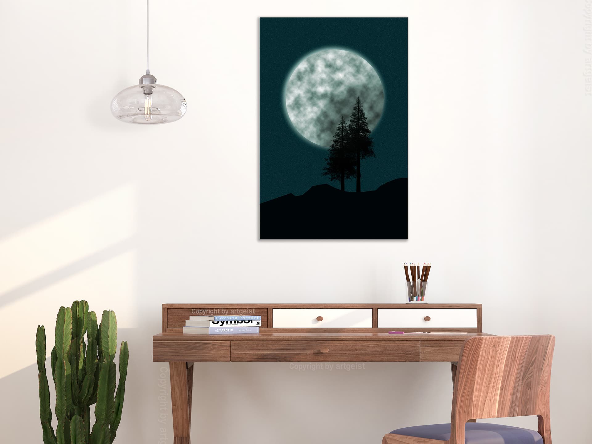 

Obraz - Piękna pełnia księżyca (1-częściowy) pionowy (rozmiar 40x60)