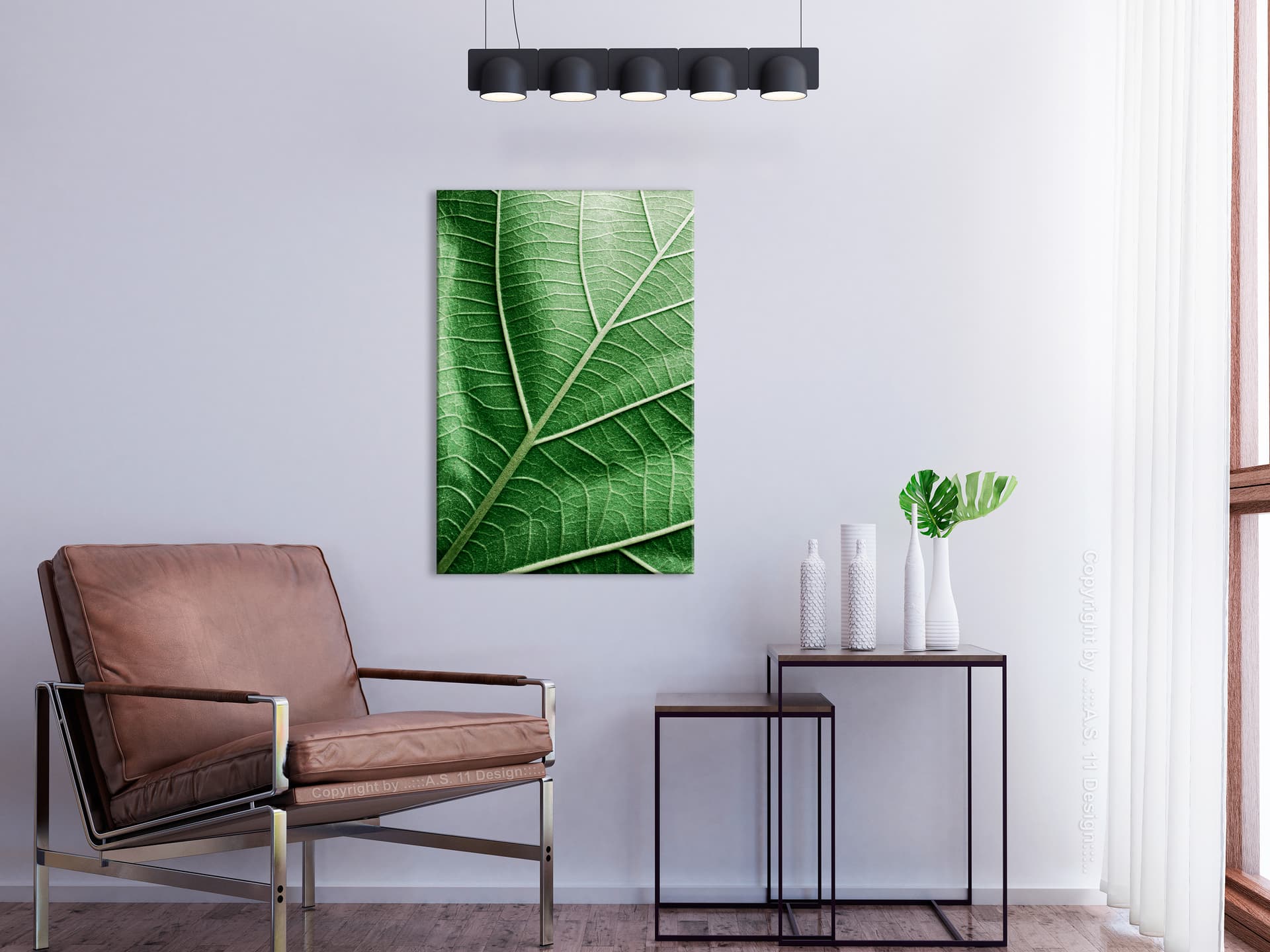 

Obraz - Malachitowy liść (1-częściowy) pionowy (rozmiar 60x90)
