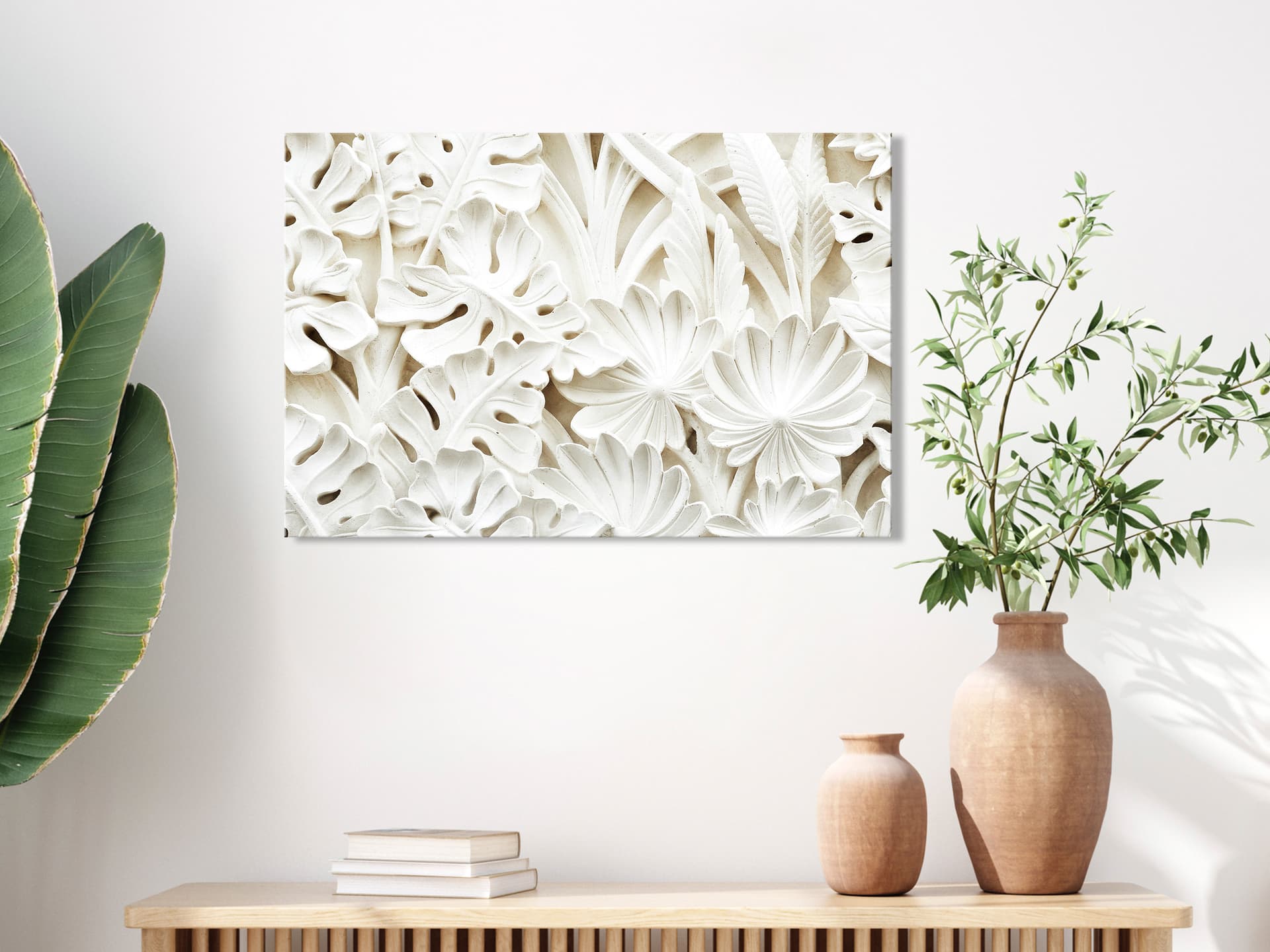 

Obraz - Ceramiczne liście (1-częściowy) szeroki (rozmiar 120x80)