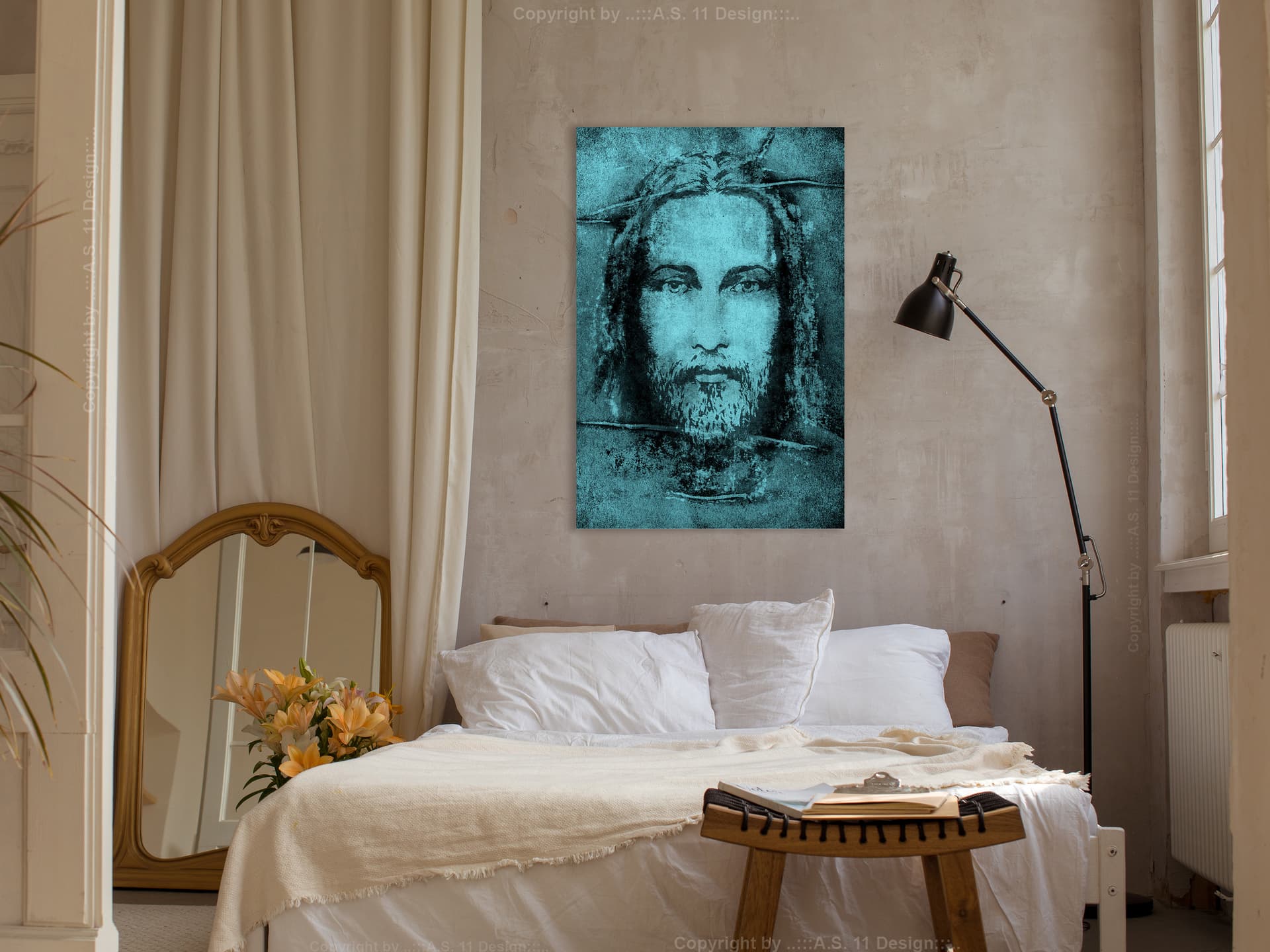 

Obraz - Całun Turyński w turkusie (1-częściowy) pionowy (rozmiar 80x120)