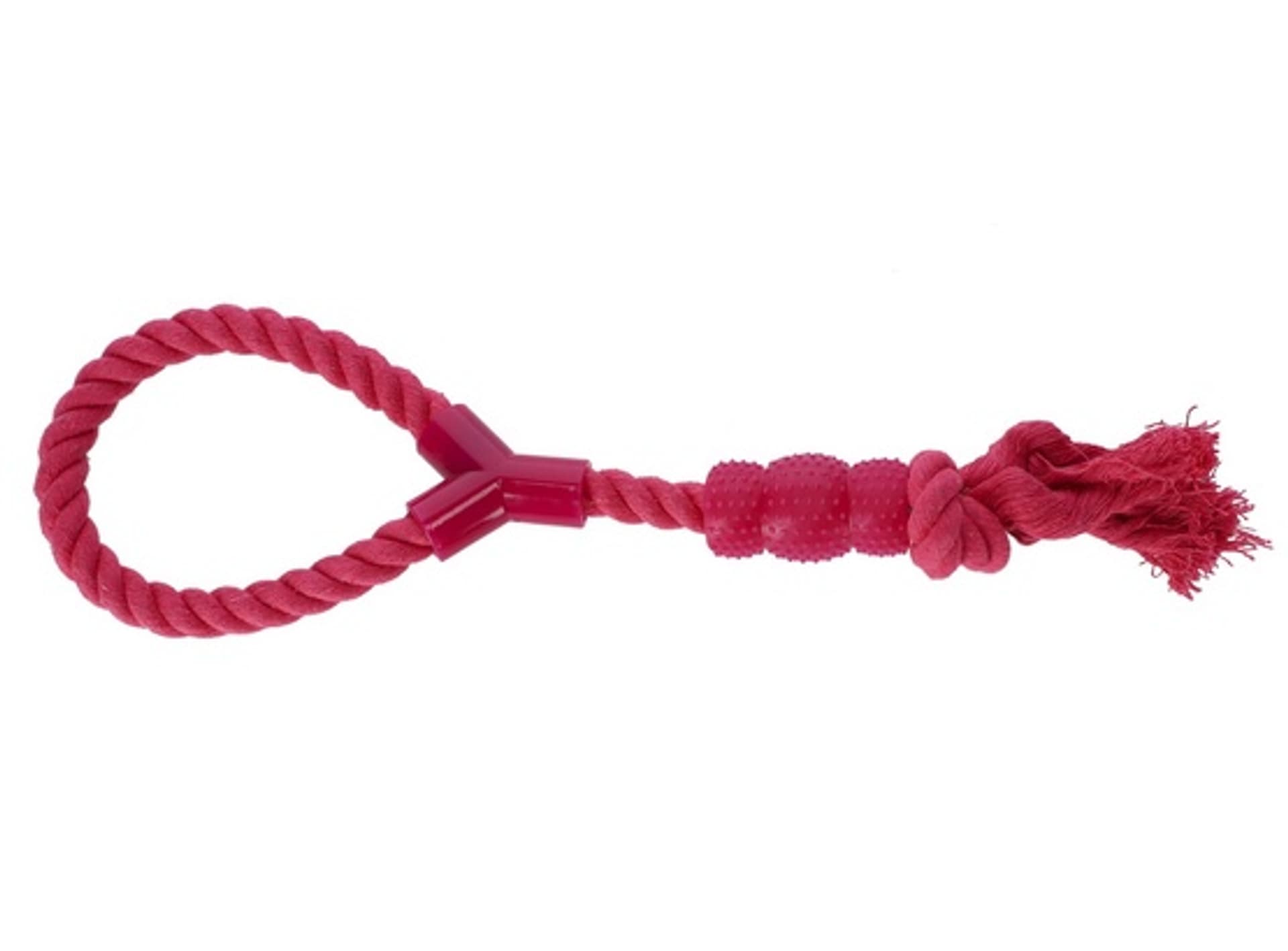 

Dingo Zabawka dla psa - Sznur z gryzakiem Denta Fresh 41cm różowy
