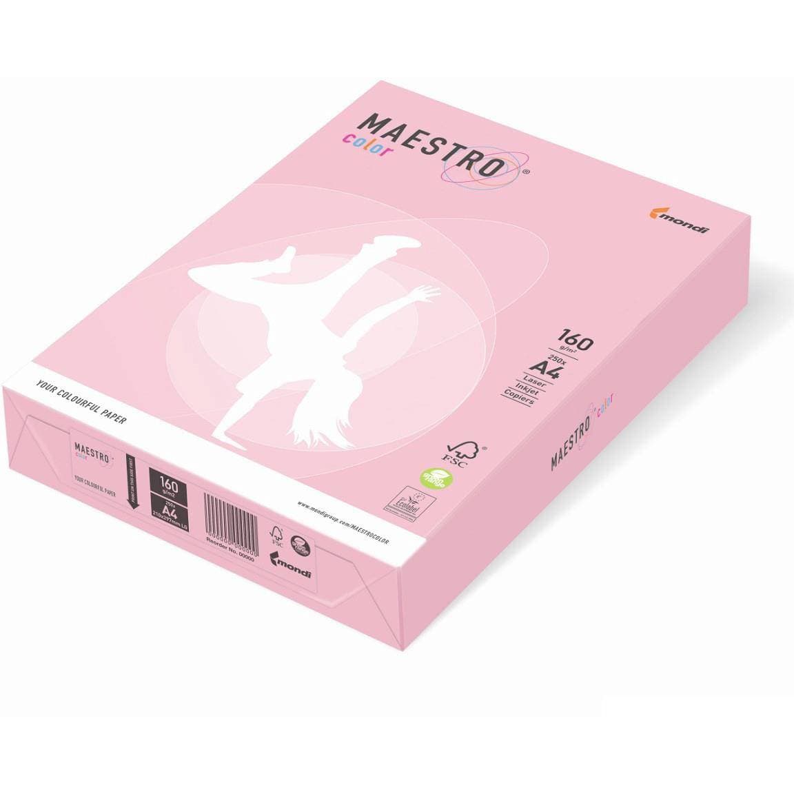 

Papier ksero A4 160g MAESTRO COLOR OPI74 flamingo pastel