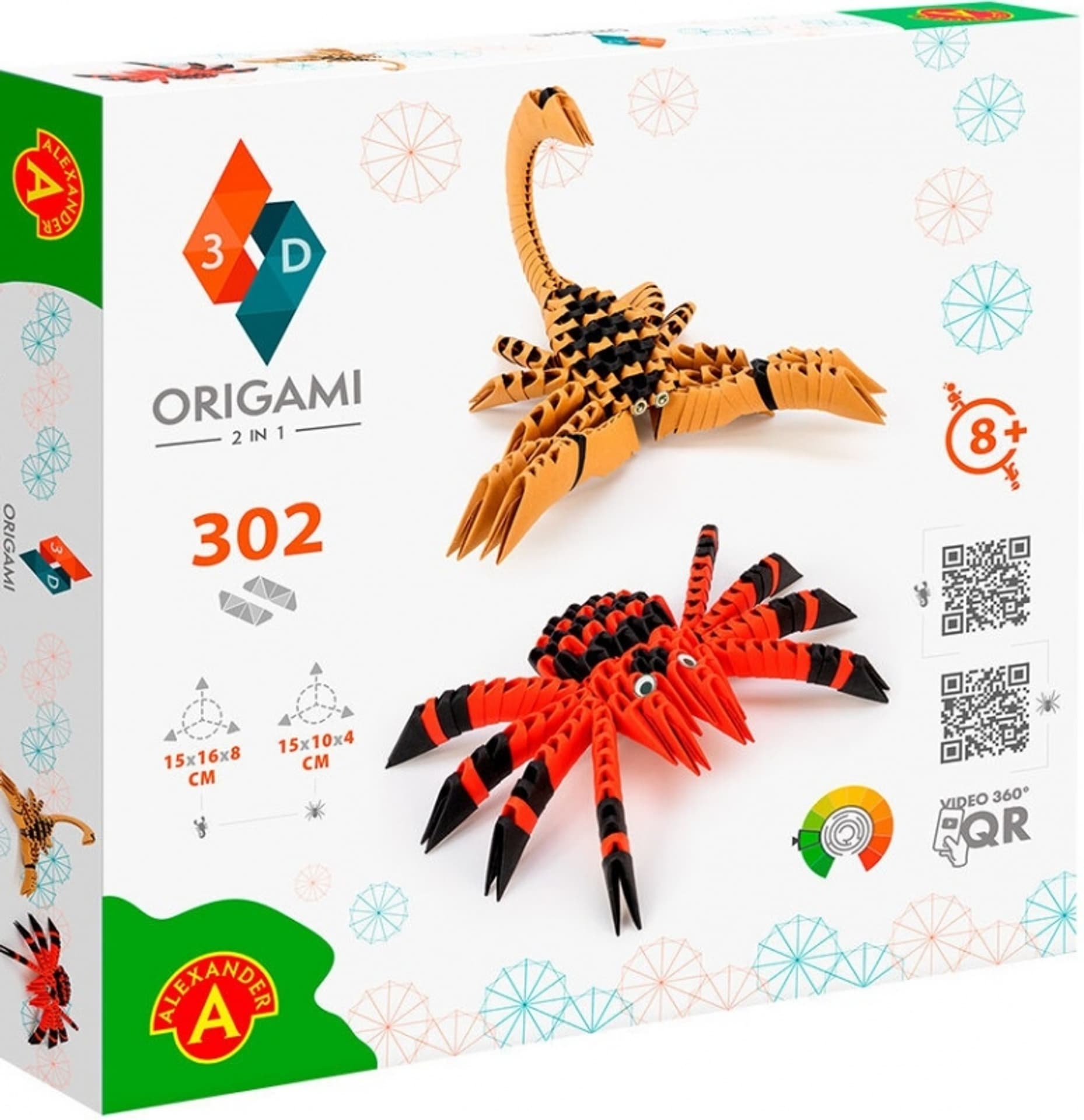

Origami 3D - 2 w1 Pajak, Skorpion