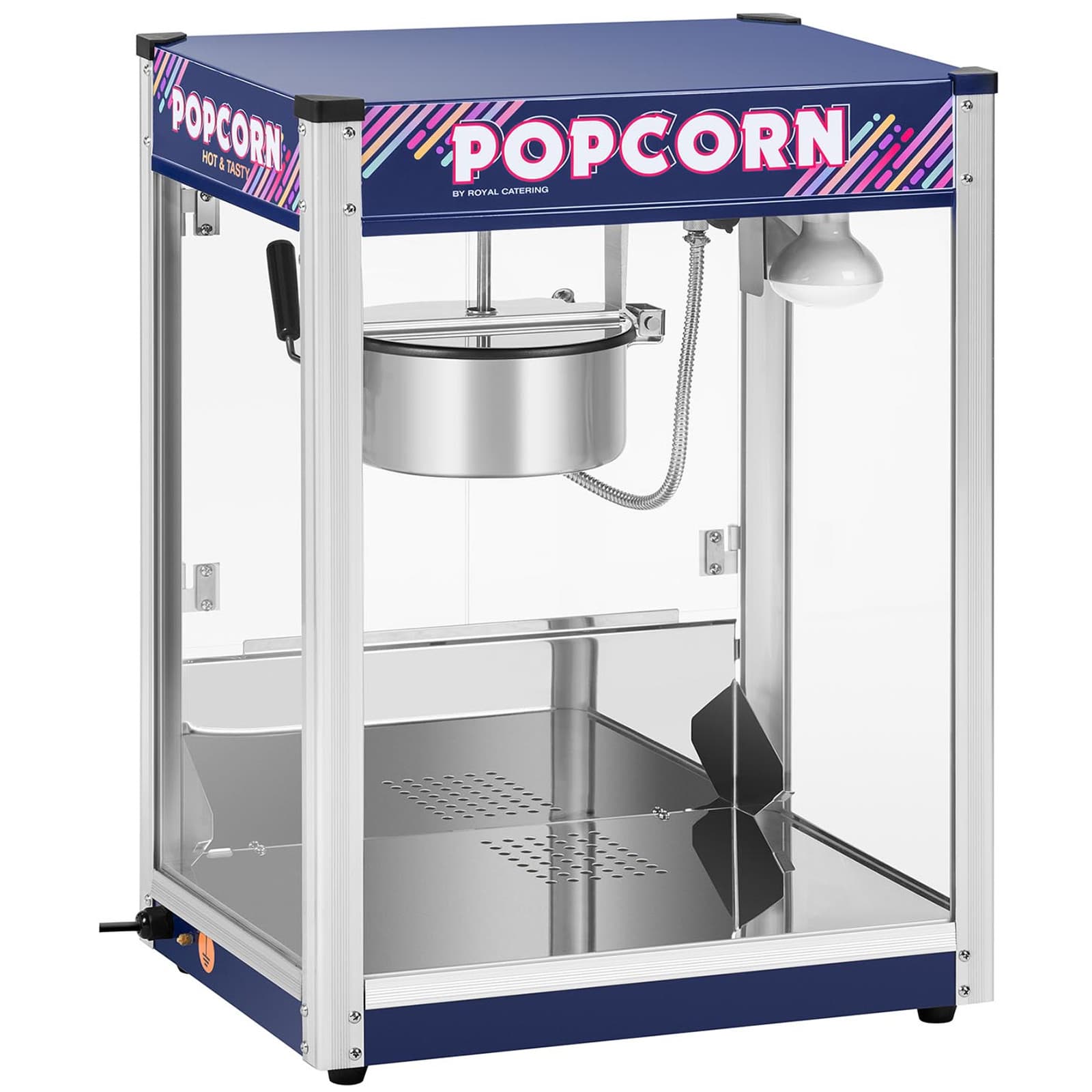 

Profesjonalna wydajna maszyna do popcornu 1350W 8 oz Royal Catering RCPR-1350
