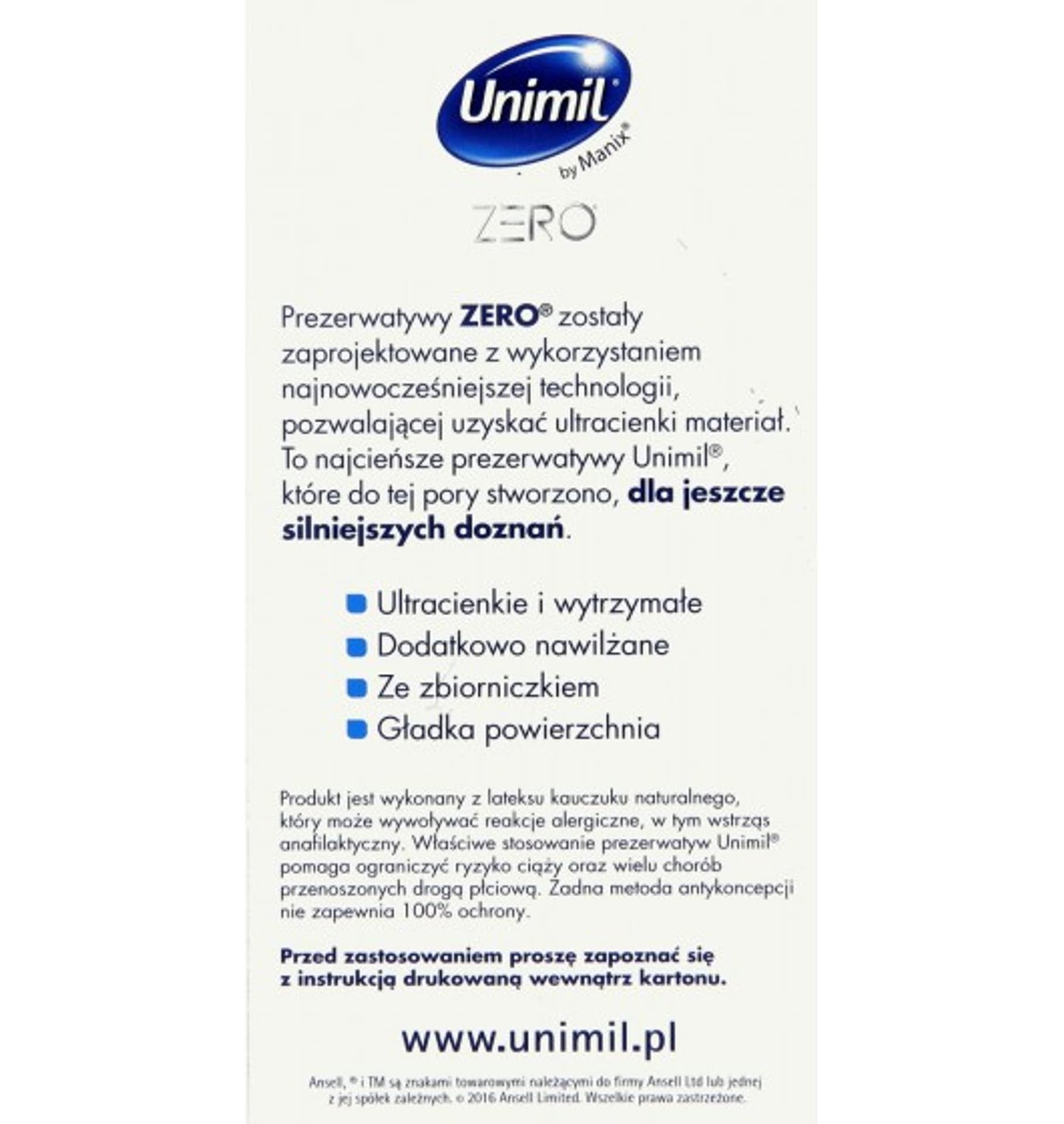 

Unimil - Zero (10 sztuk)