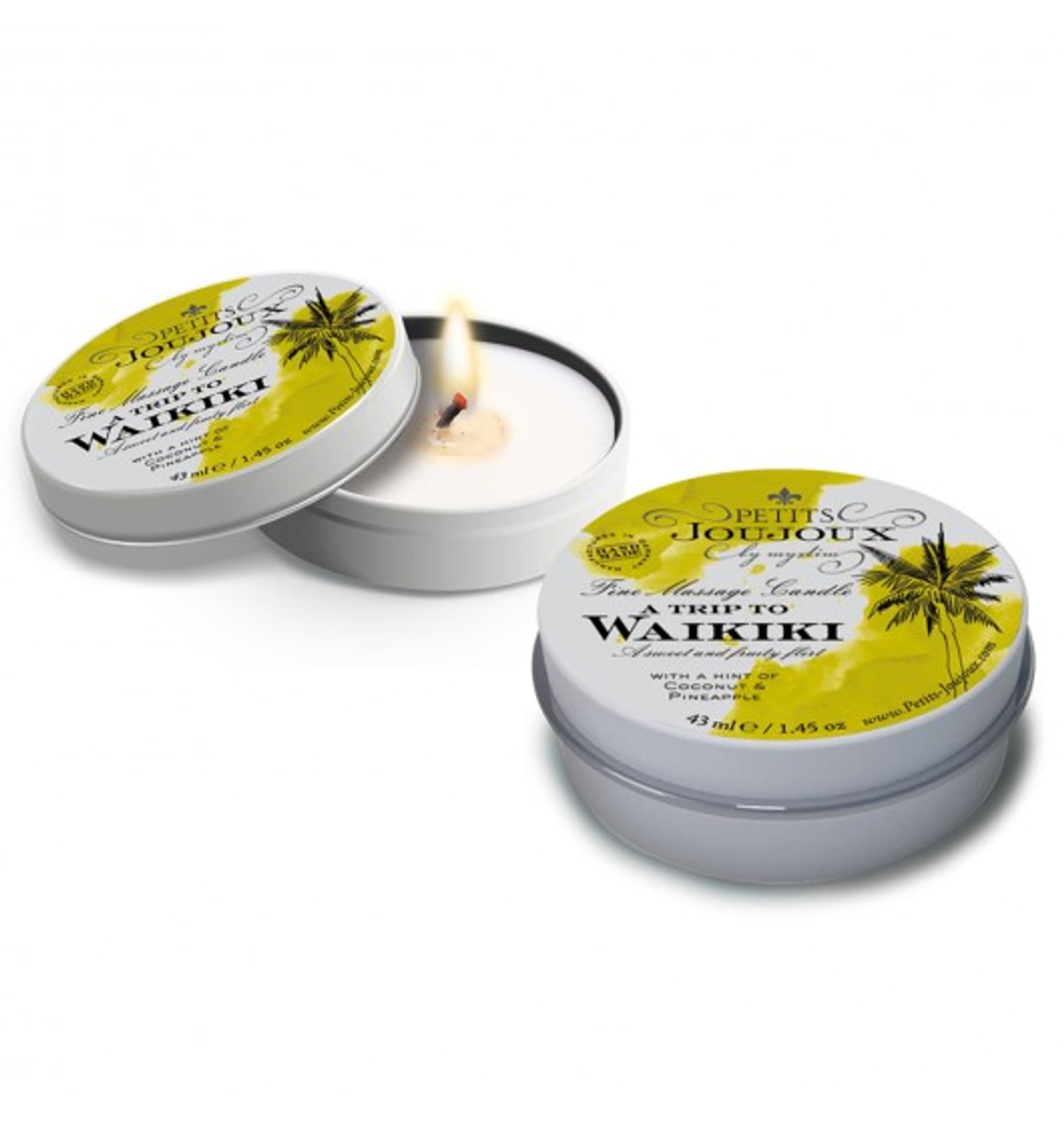 

Petits Joujoux Fine Massage Candles - A trip to Waikiki Beach (33 g)