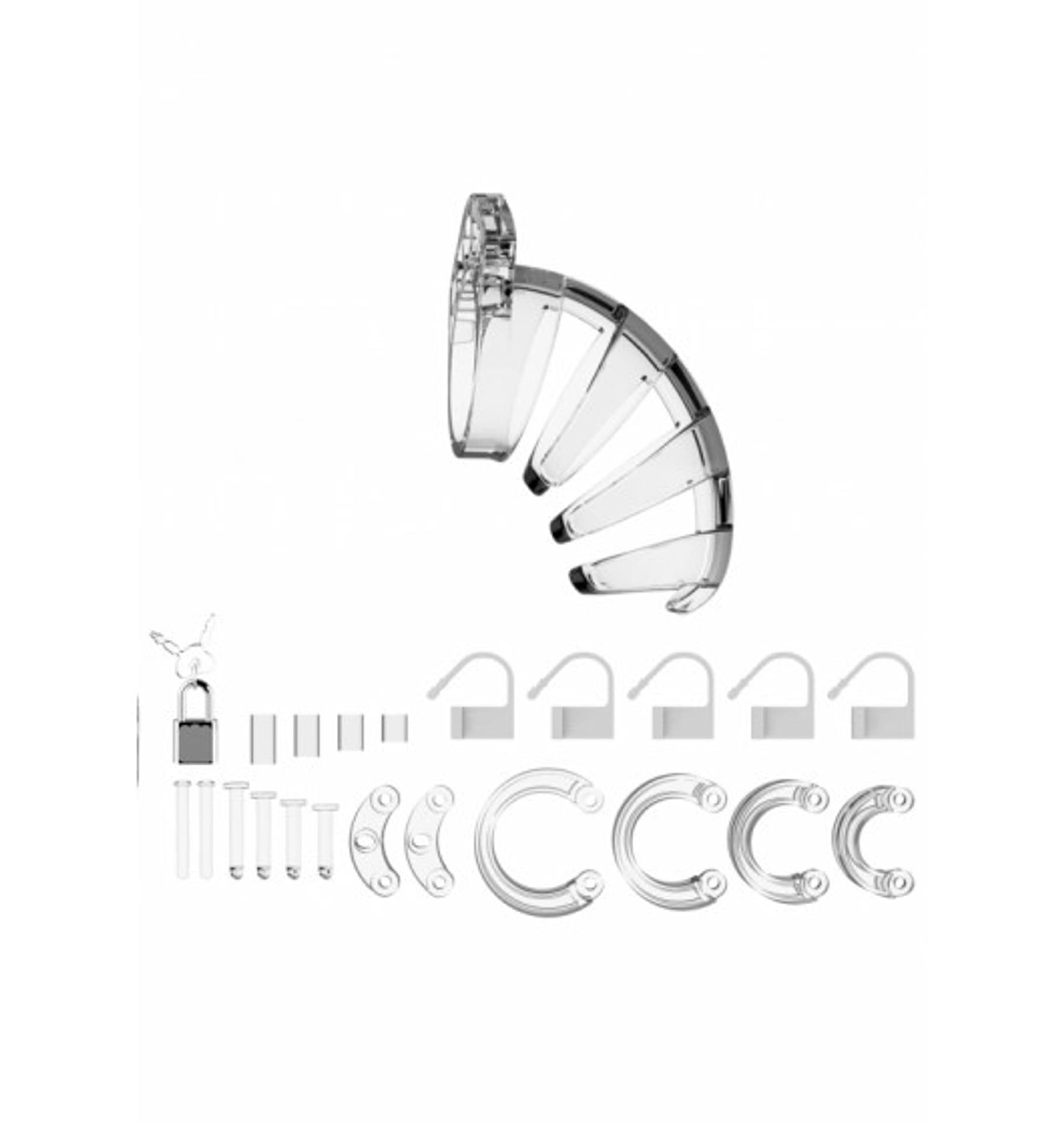 

Model 02 - Chastity - 3.5" - Cock Cage - Transparent