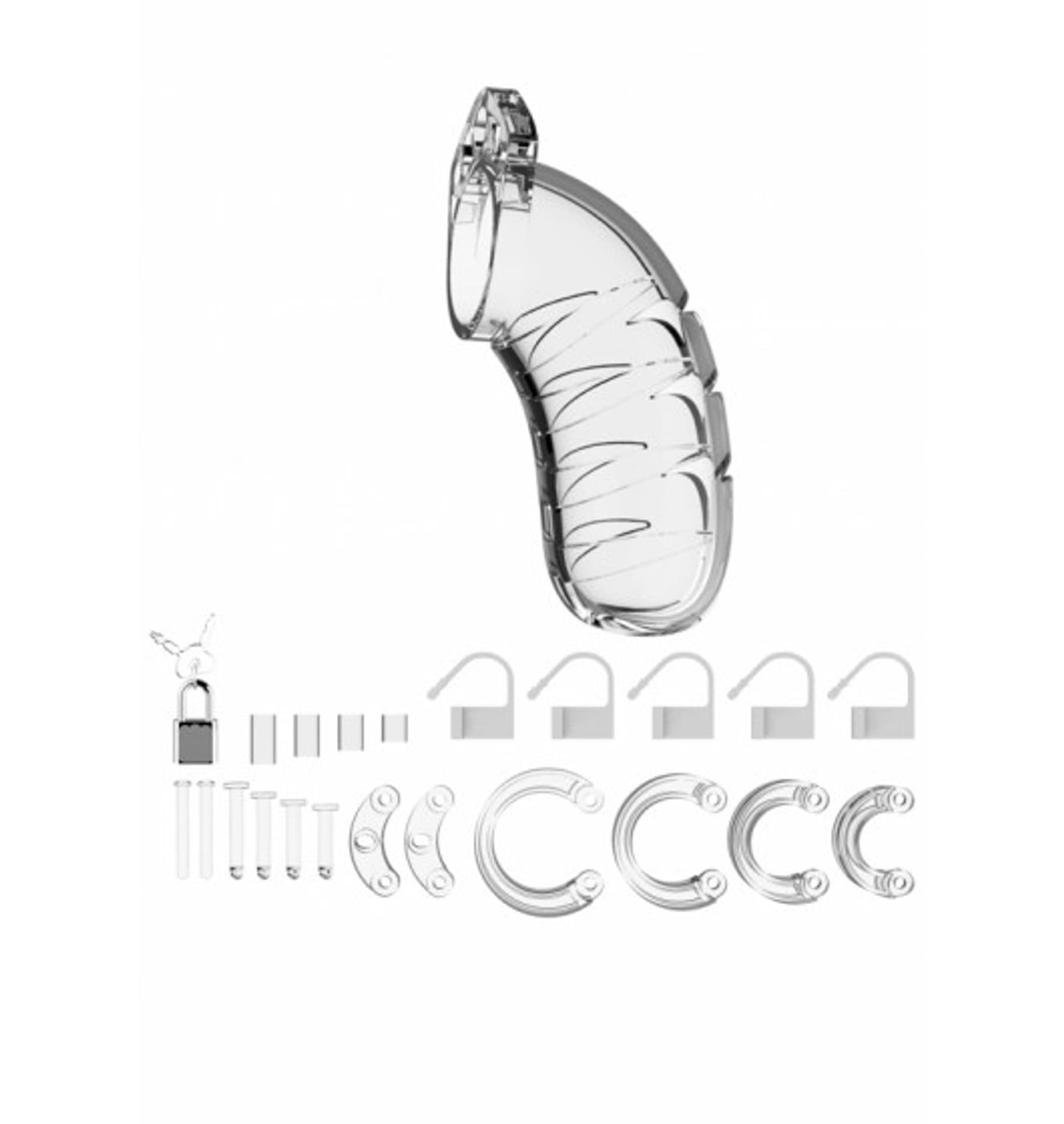 

Model 04 - Chastity - 4.5" - Cock Cage - Transparent