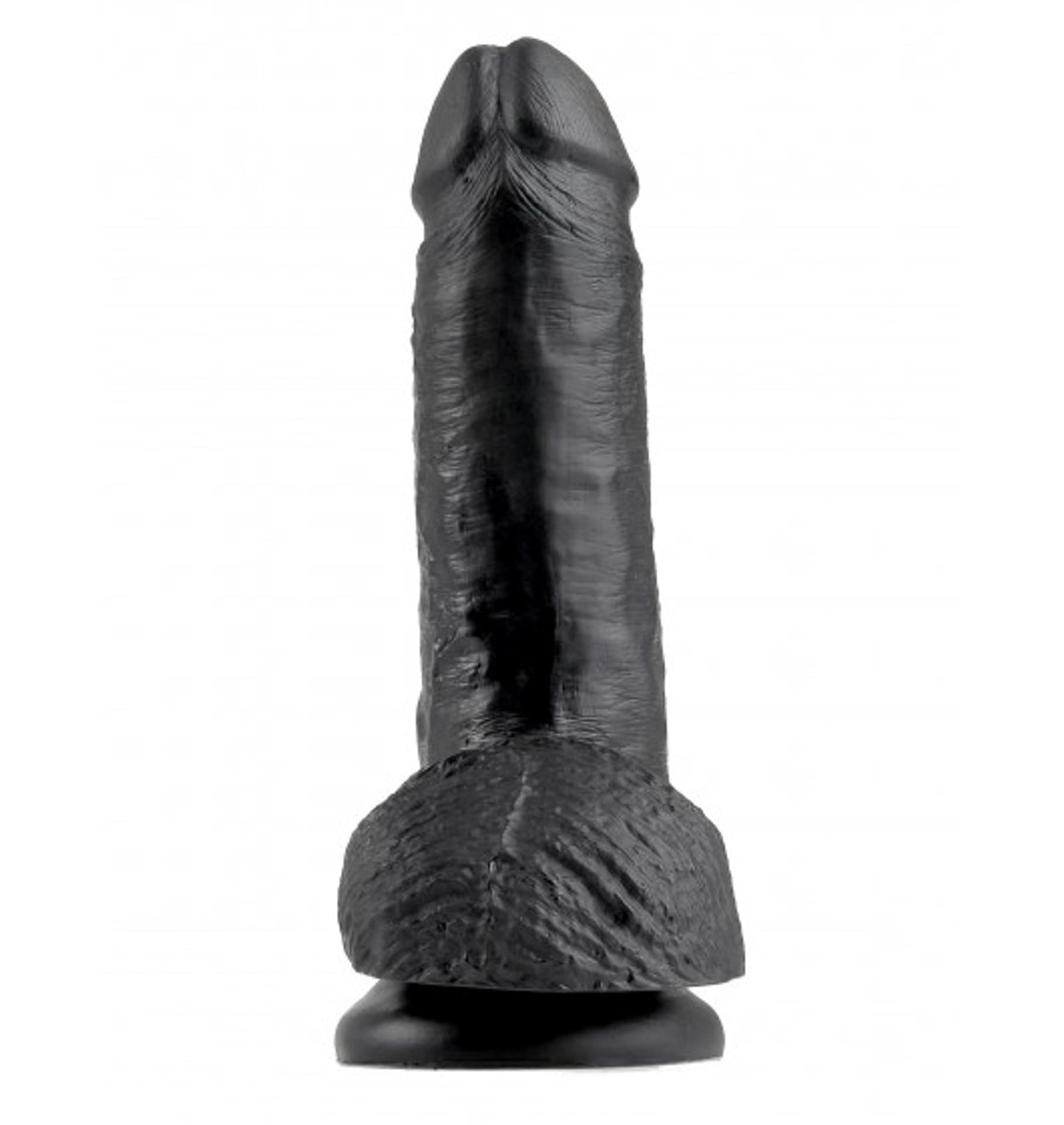 

King Cock 7" Cock with Balls Black