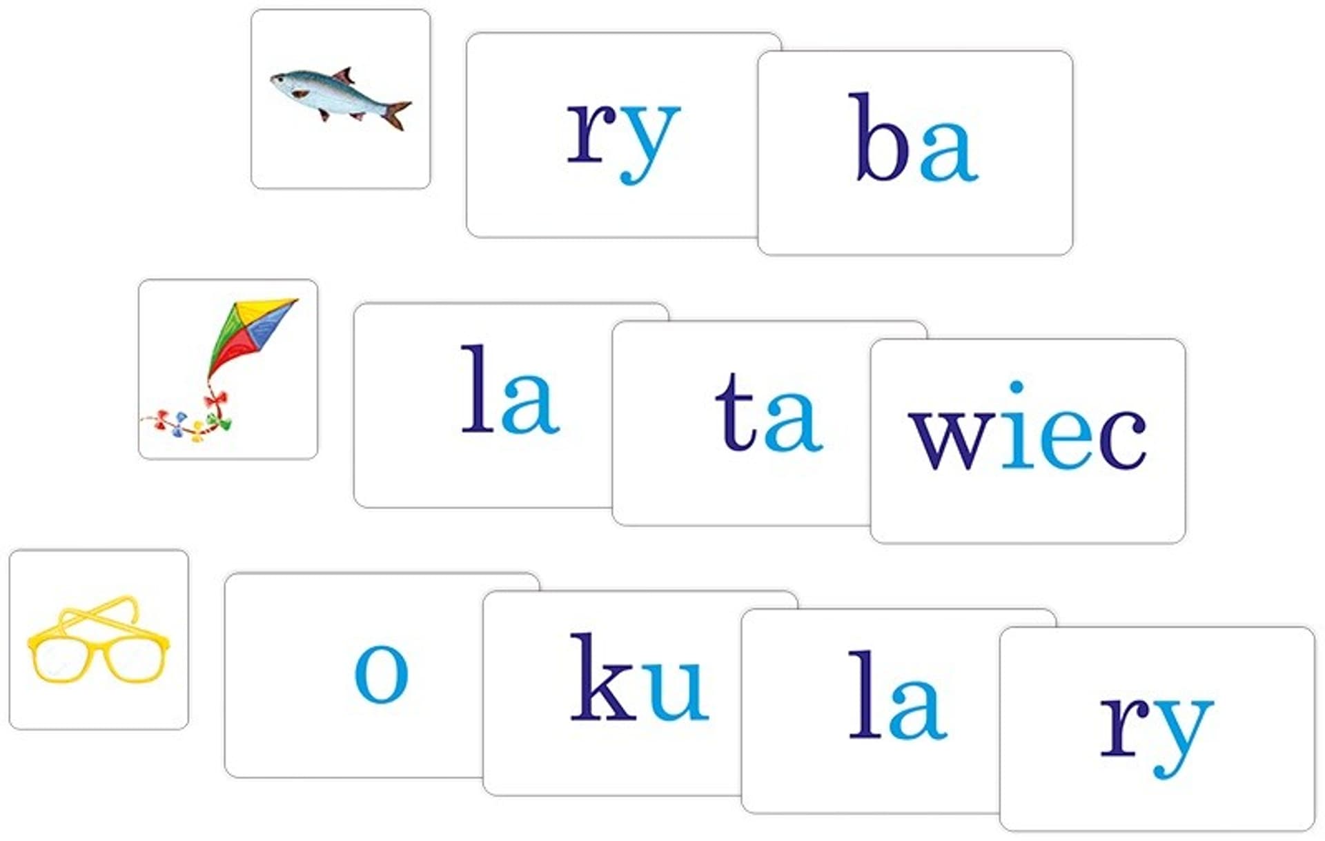 

Sylaby układanka edukacyjna