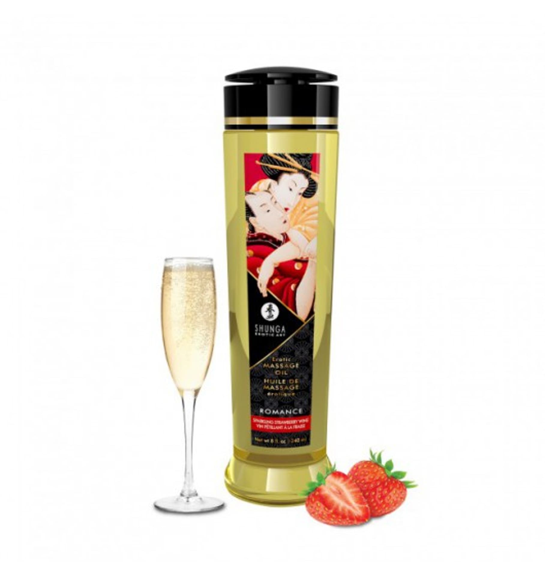 

Shunga Erotic Massage Oil Romance / Sparkling Strawberry Wine 240ml