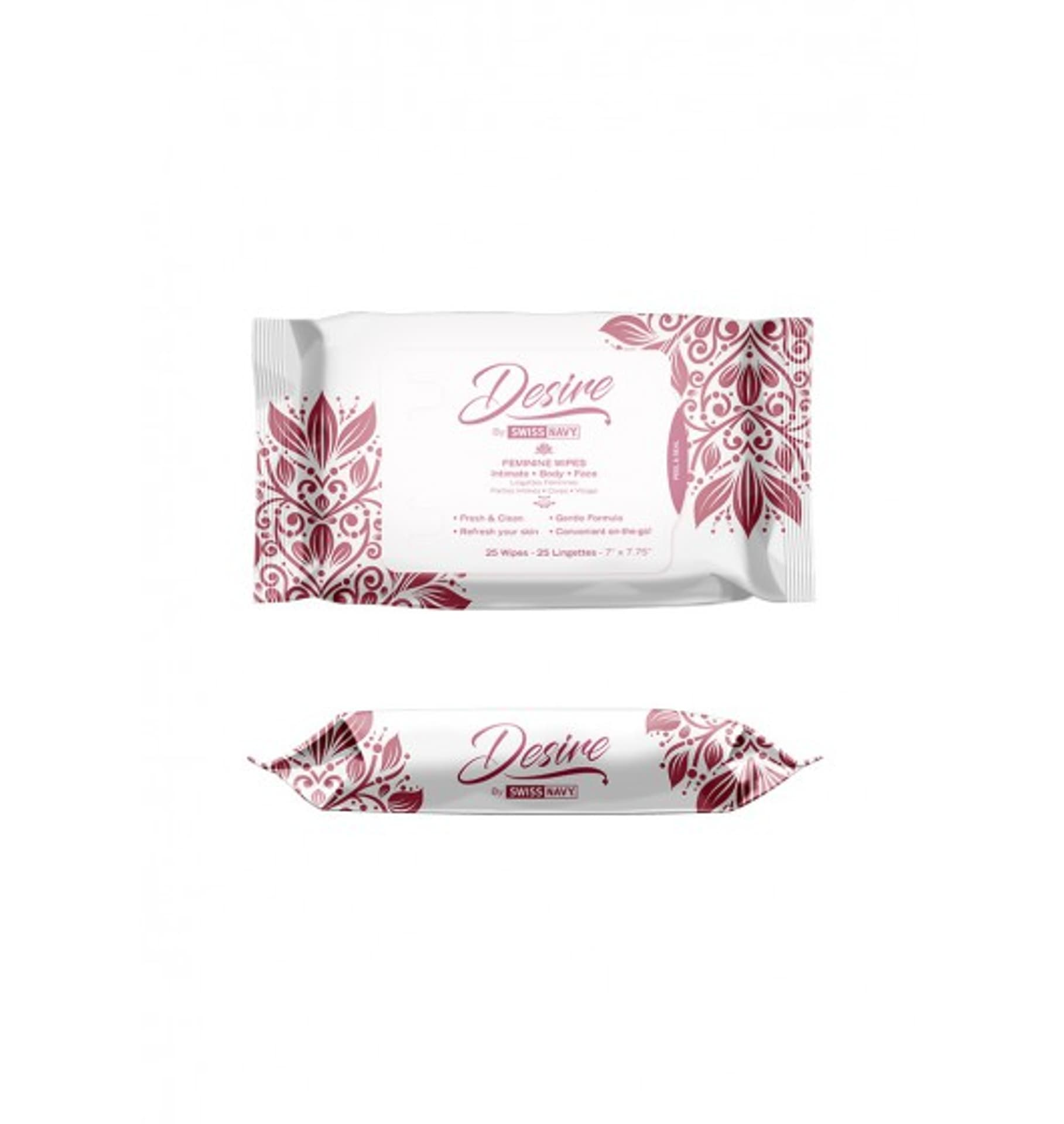 

Desire by Swiss Feminine Wipes 25pcs box