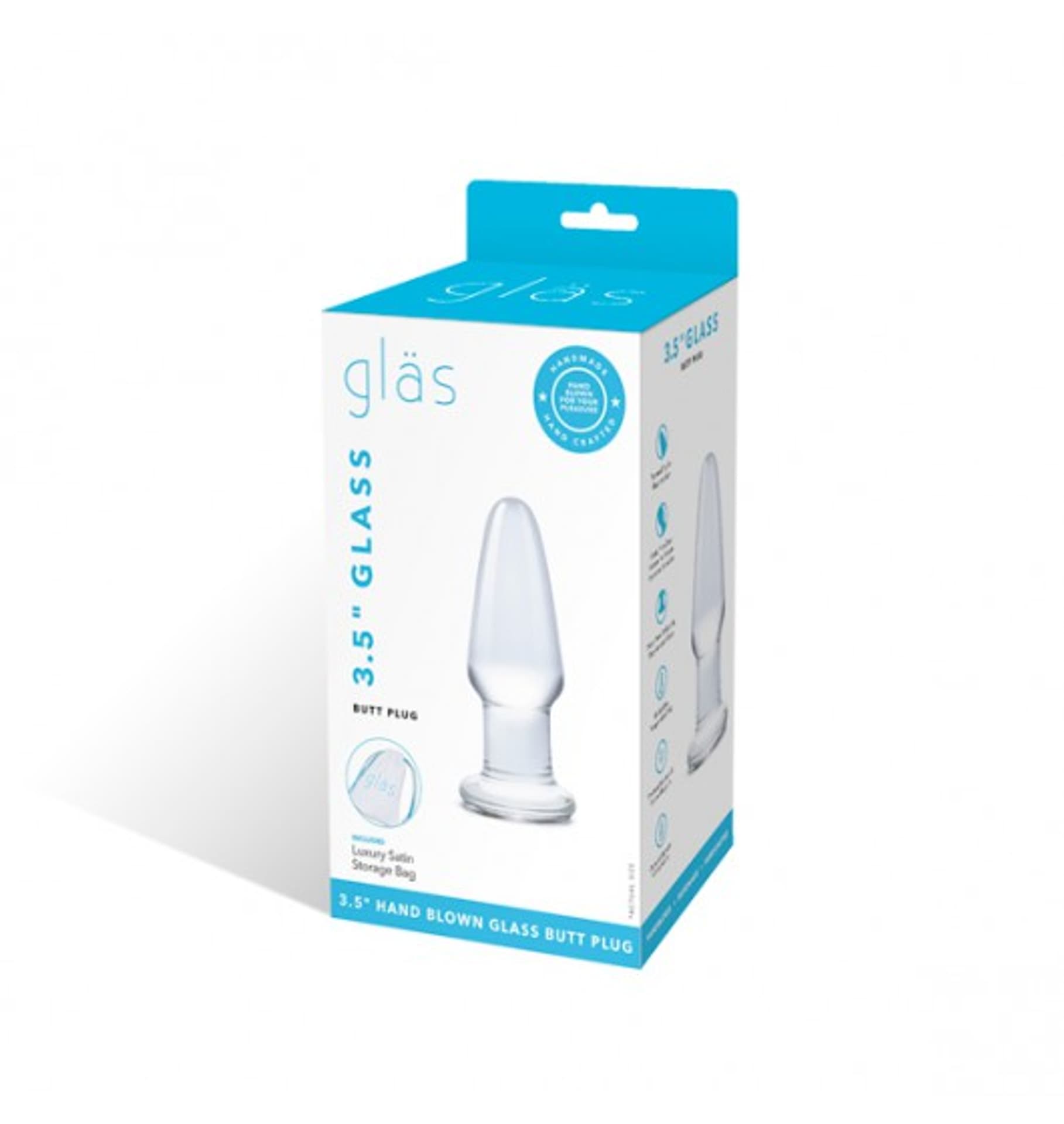 

Glas - Glass Butt Plug 8,9 cm