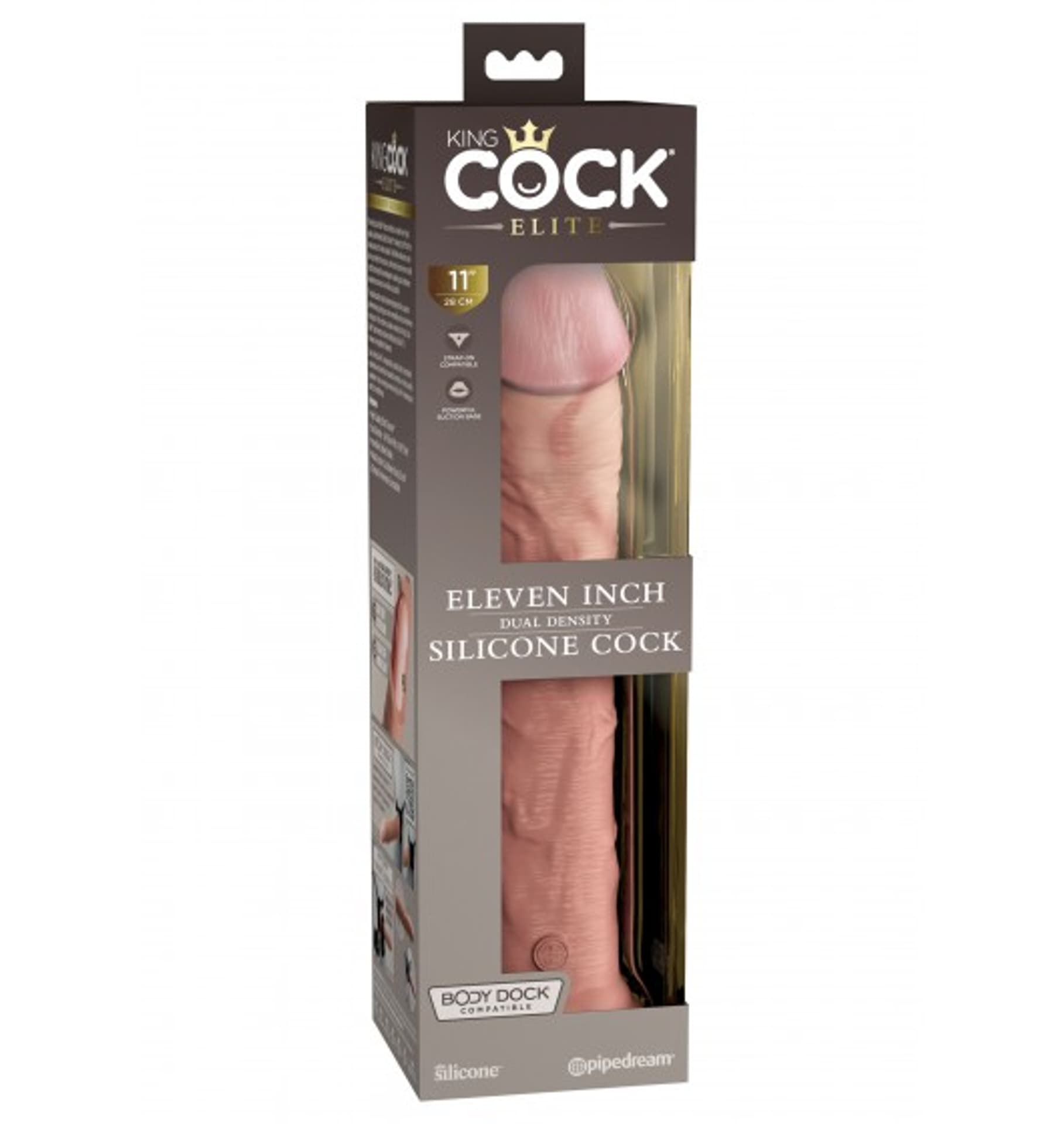 

11 Inch Dual Density Silicone Cock Light