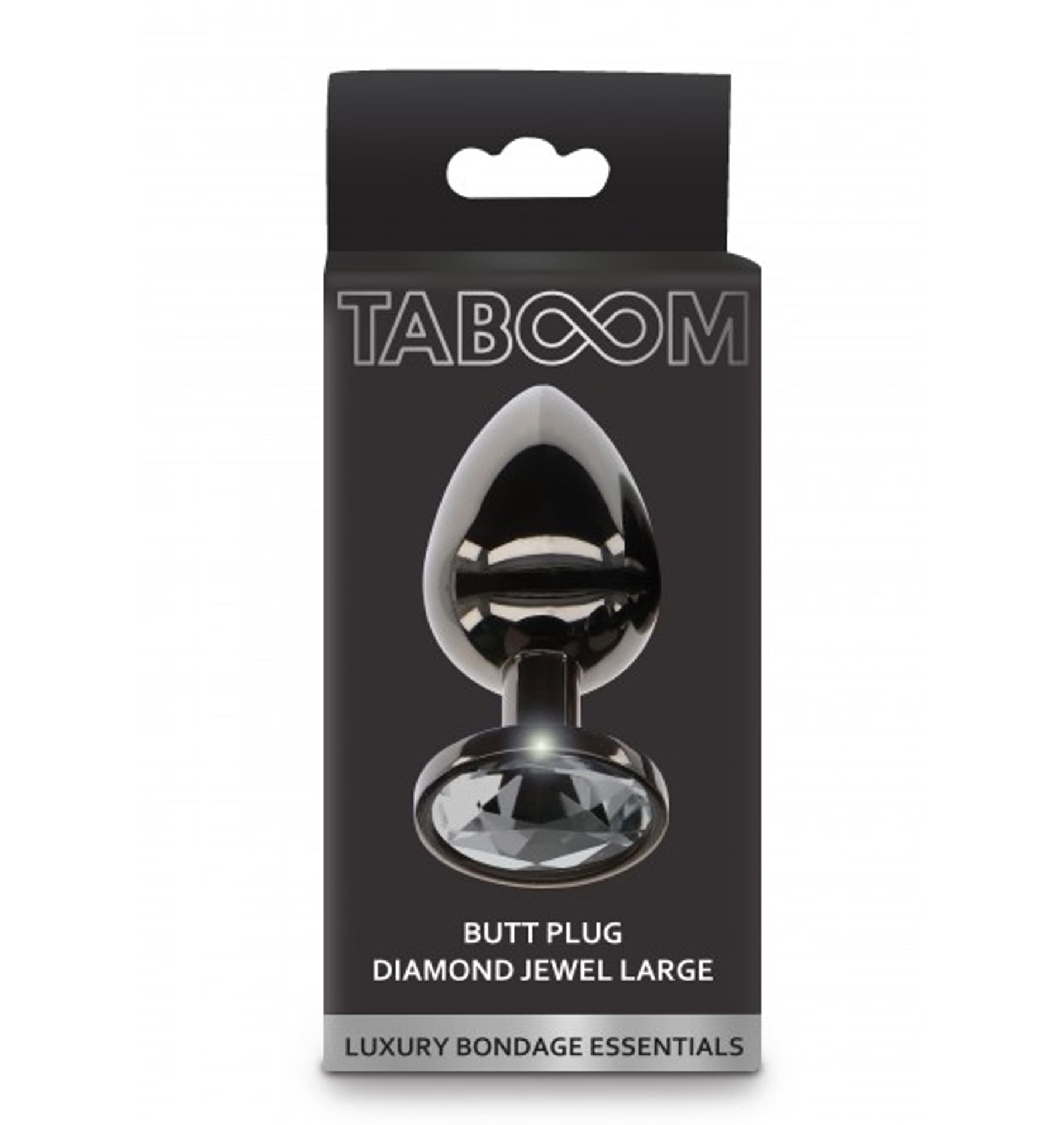 

Taboom Butt Plug With Diamond Jewel Silver L
