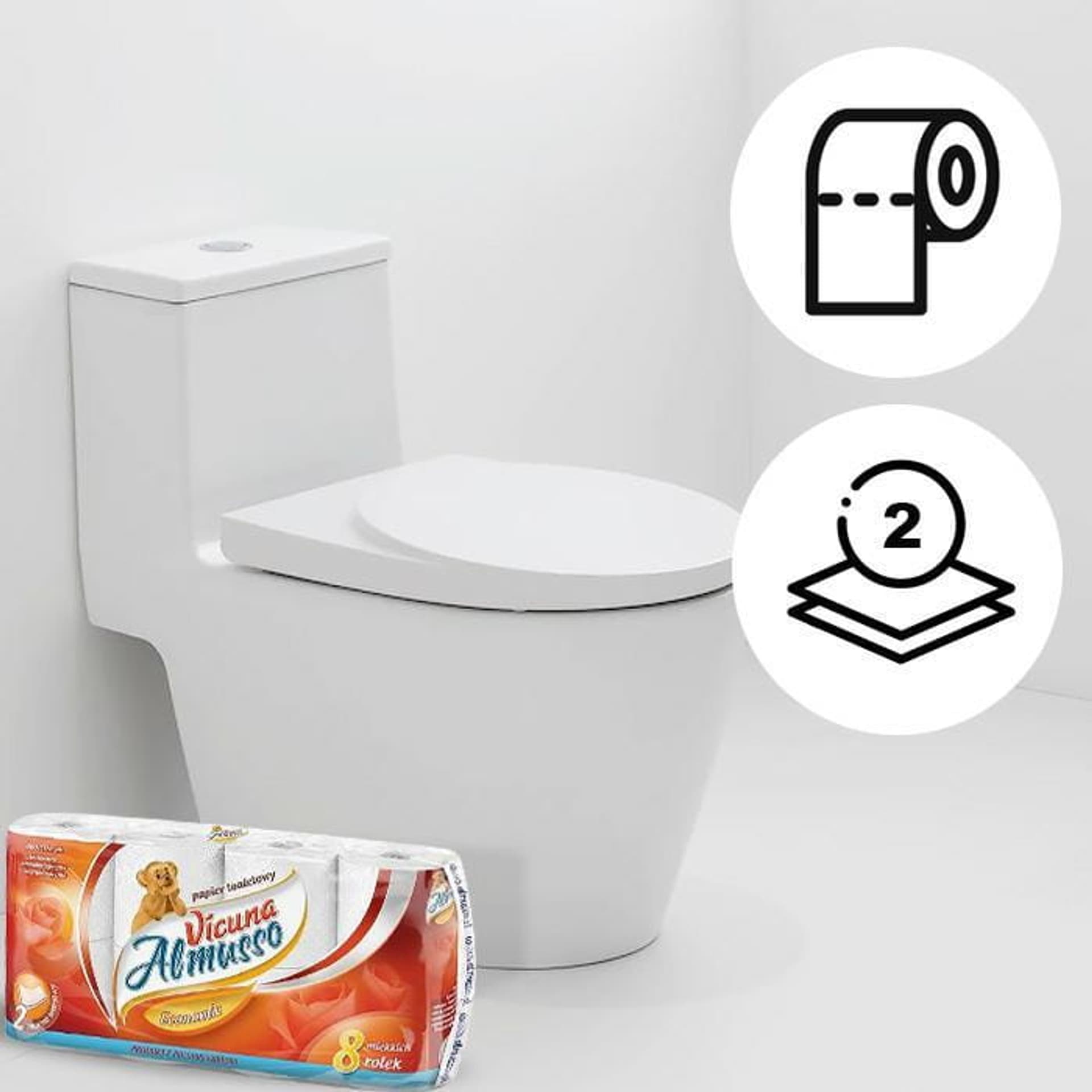 

Papier toaletowy Almusso Vicuna 8 rolek