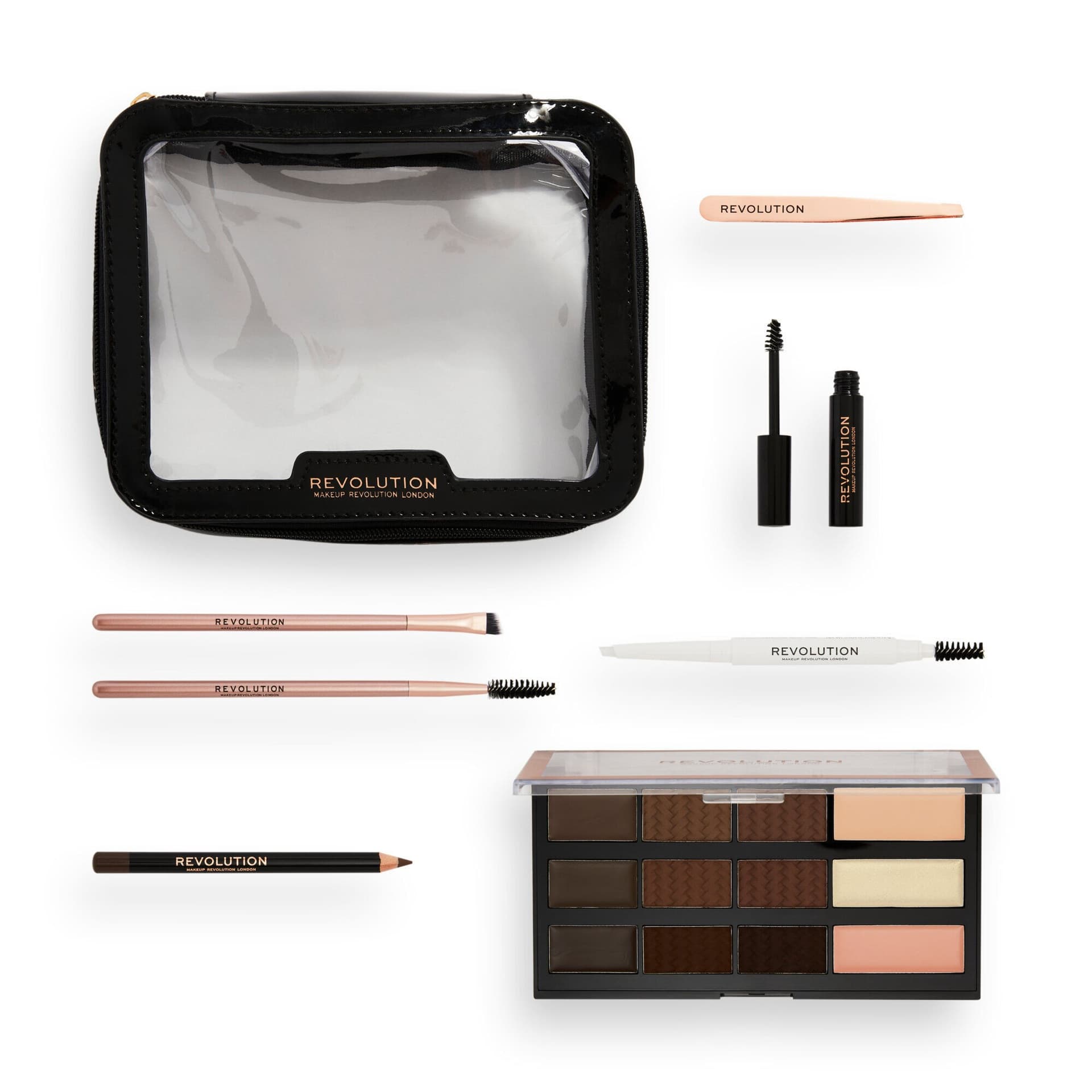 

Makeup Revolution Zestaw świąteczny The Everything Brow Kit 1op.