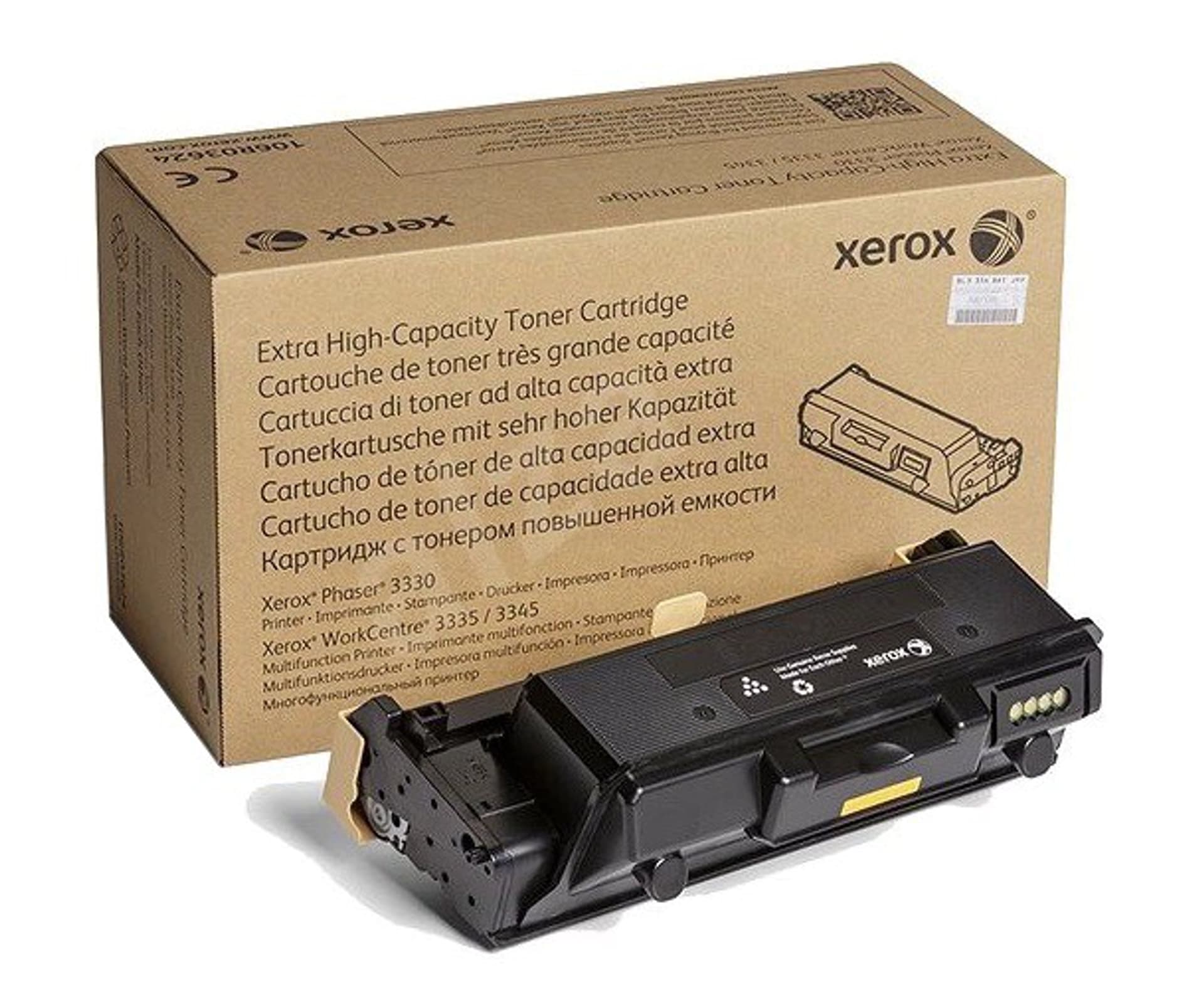 

Xerox oryginalny toner 106R03623, black, 15000s, extra duża pojemność, Xerox WorkCentre 3300, 3335, 3345, O