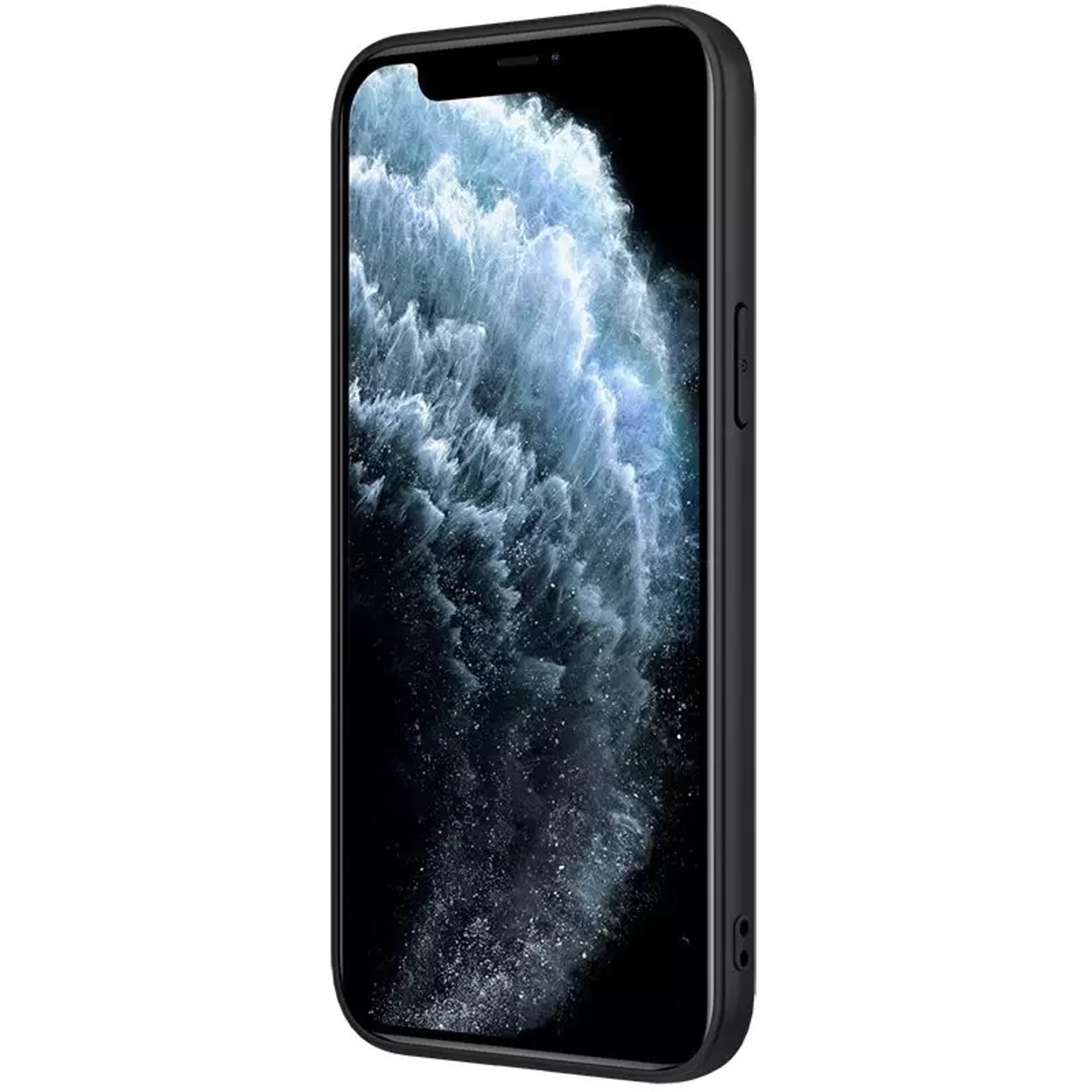 

Nillkin Synthetic Fiber Case pancerne etui pokrowiec do iPhone 12 Pro Max czarny