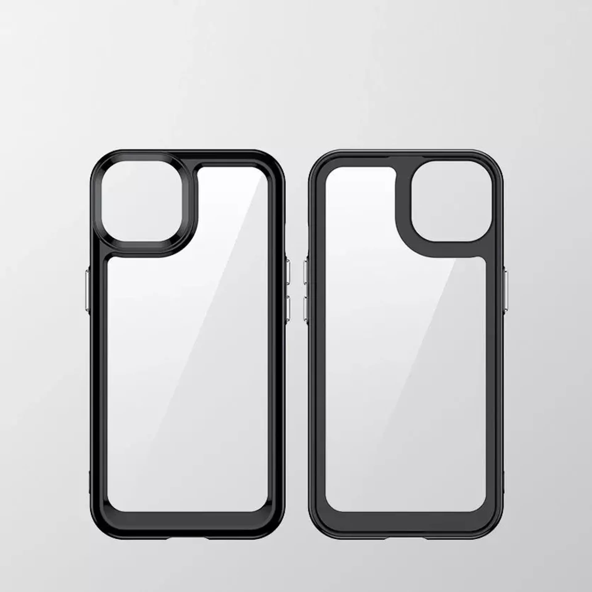 

Outer Space Case etui do iPhone 13 sztywny pokrowiec z żelową ramką różowy