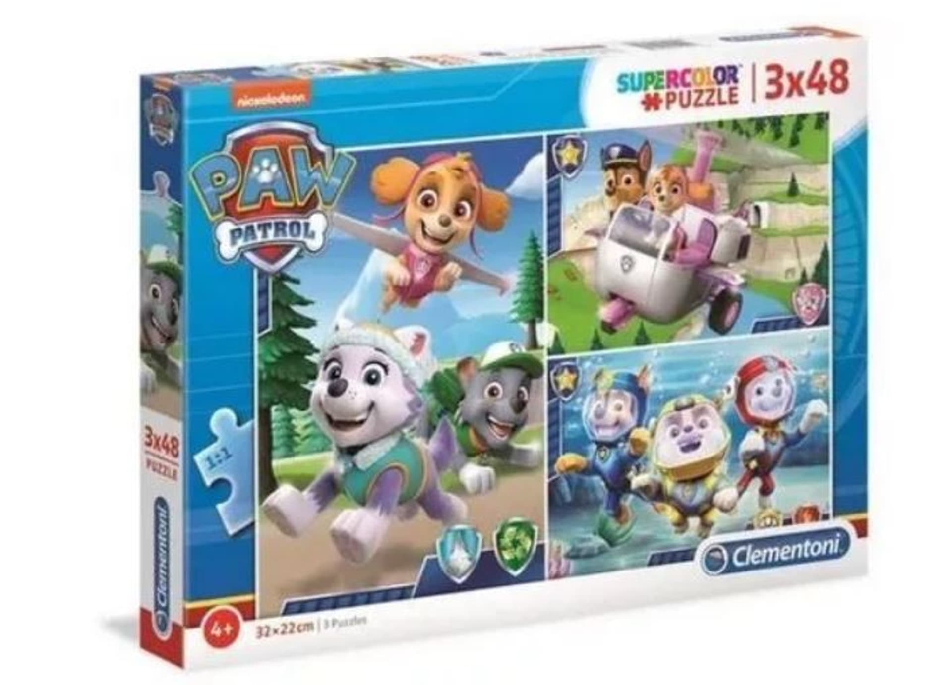 

Puzzle 3x48 elementów Super Kolor Psi Patrol
