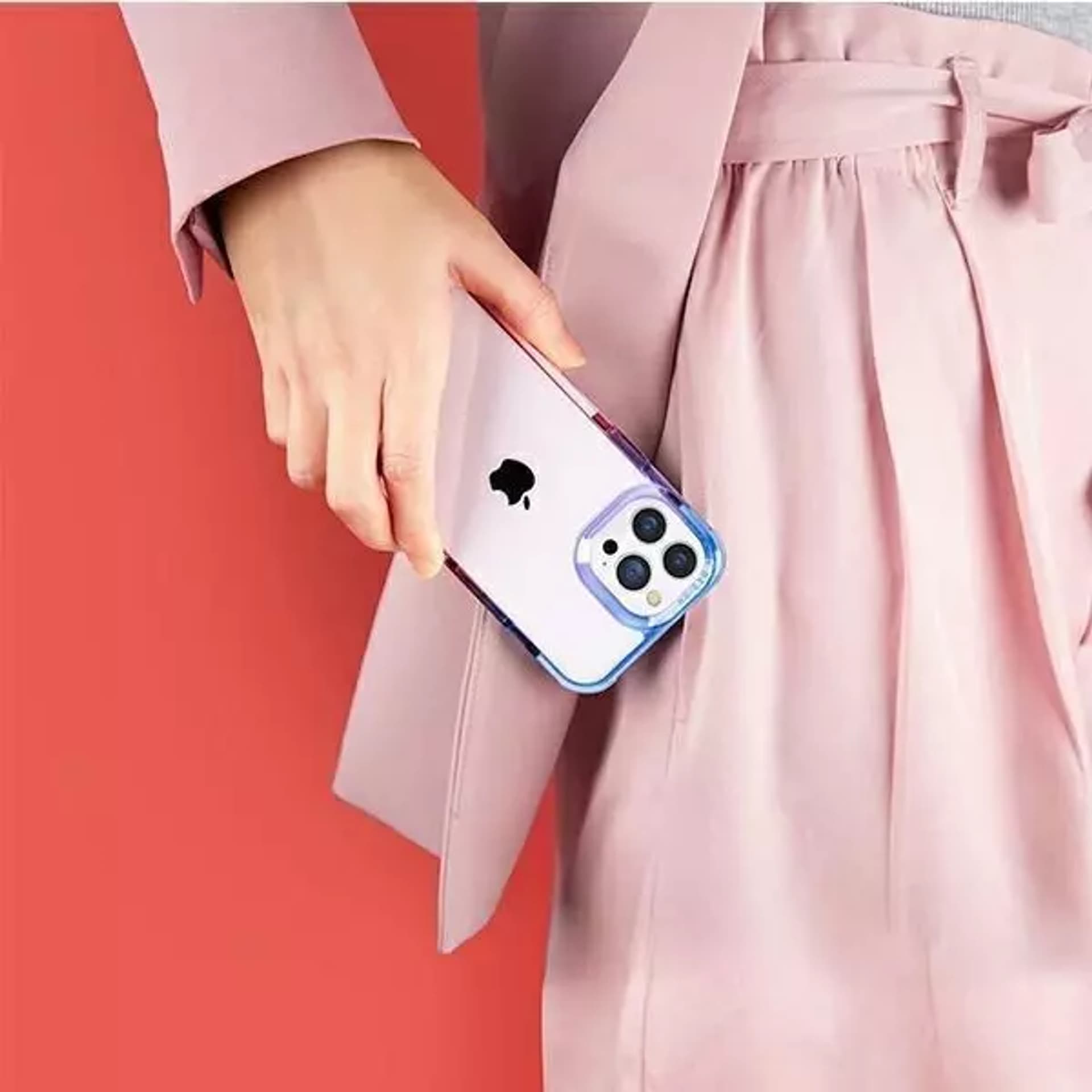 

UNIQ etui Combat Duo iPhone 13 Pro Max 6,7" niebiesko-różowy/blue-pink