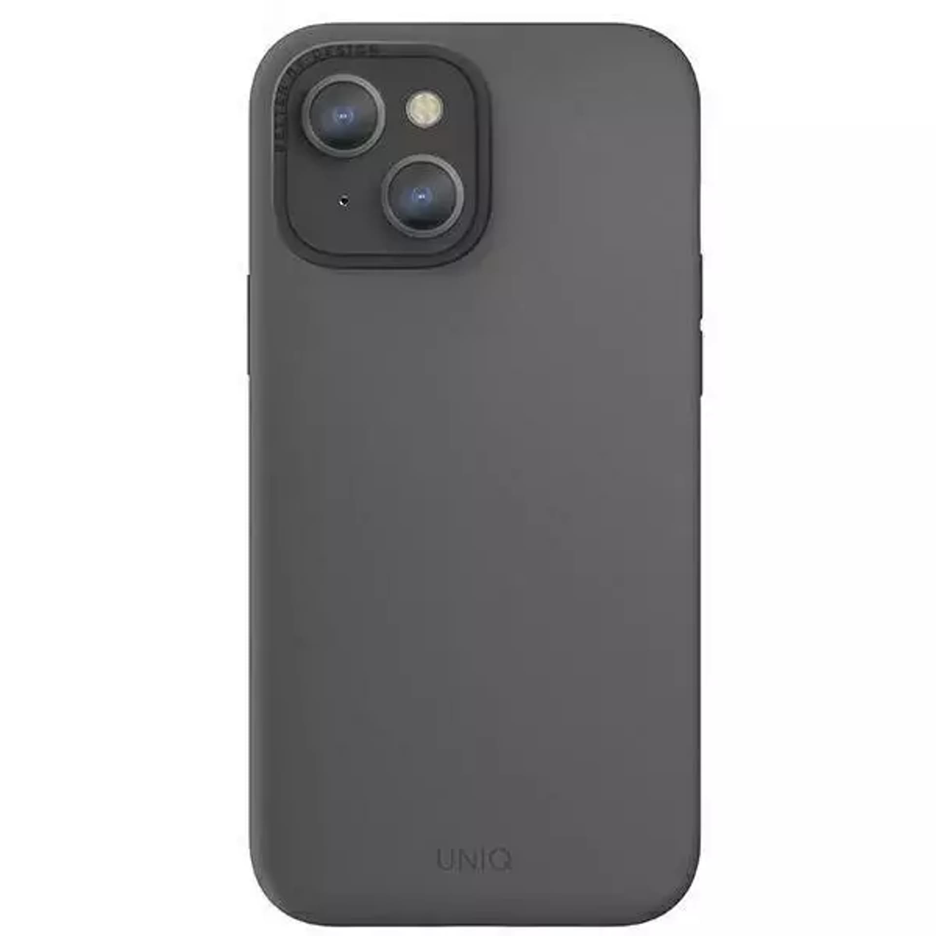 

UNIQ etui Lino Hue iPhone 13 6,1" szary/charcoal grey MagSafe