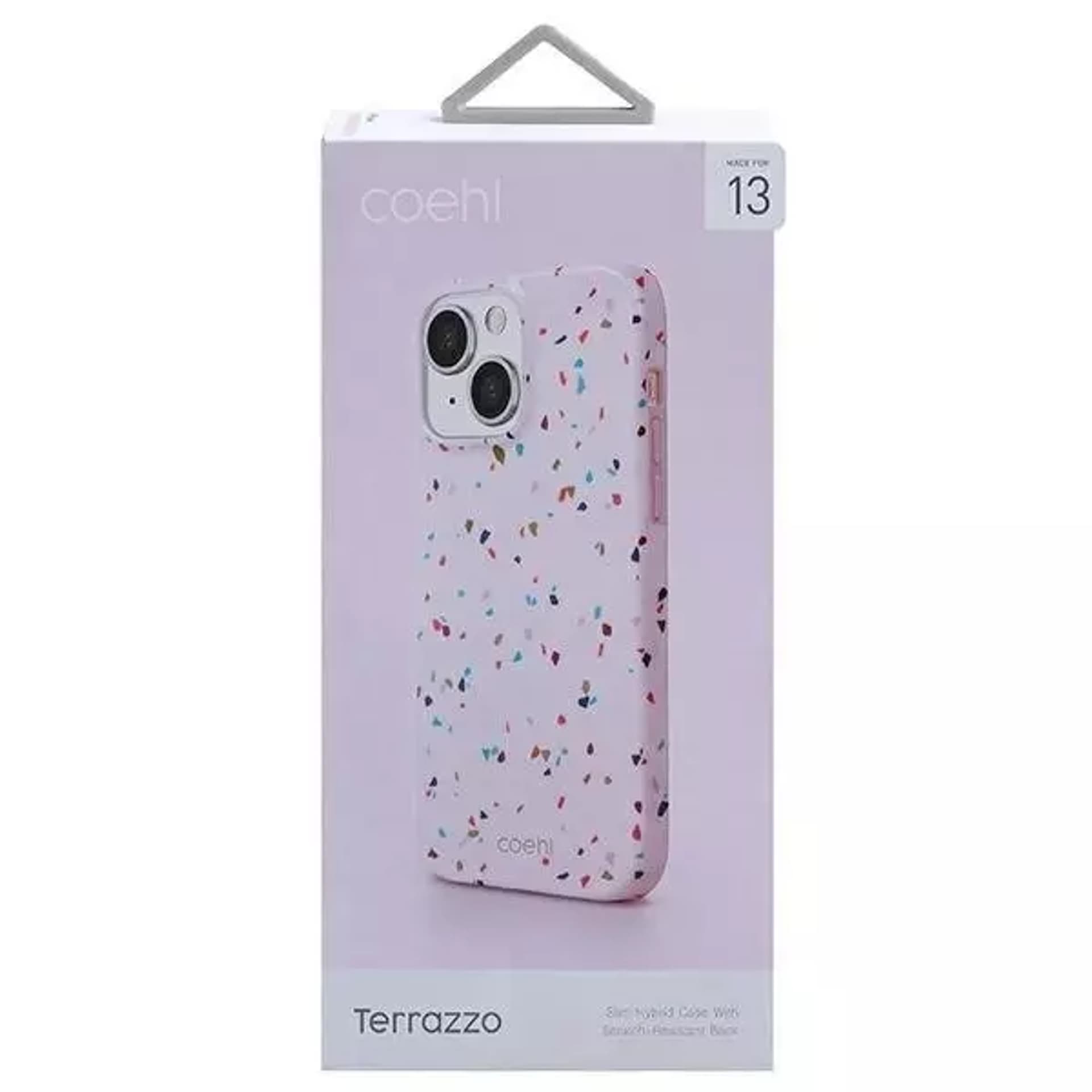 

UNIQ etui Coehl Terrazzo iPhone 13 6,1" różowy/blush pink