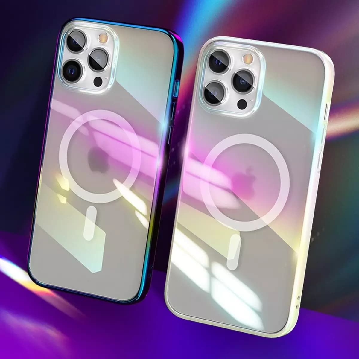 

Kingxbar PQY Nebula Series magnetyczne etui do iPhone 13 obudowa pokrowiec fioletowy (kompatybilne z MagSafe)