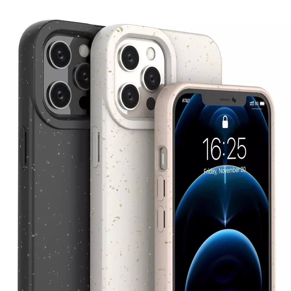 

Eco Case etui do iPhone 12 Pro silikonowy pokrowiec obudowa do telefonu różowy