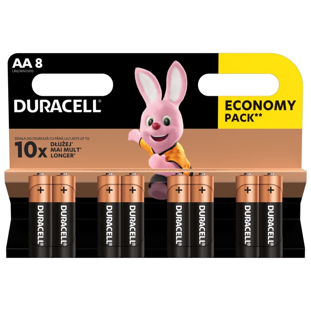 

Zestaw baterii AA Duracell (x 8)