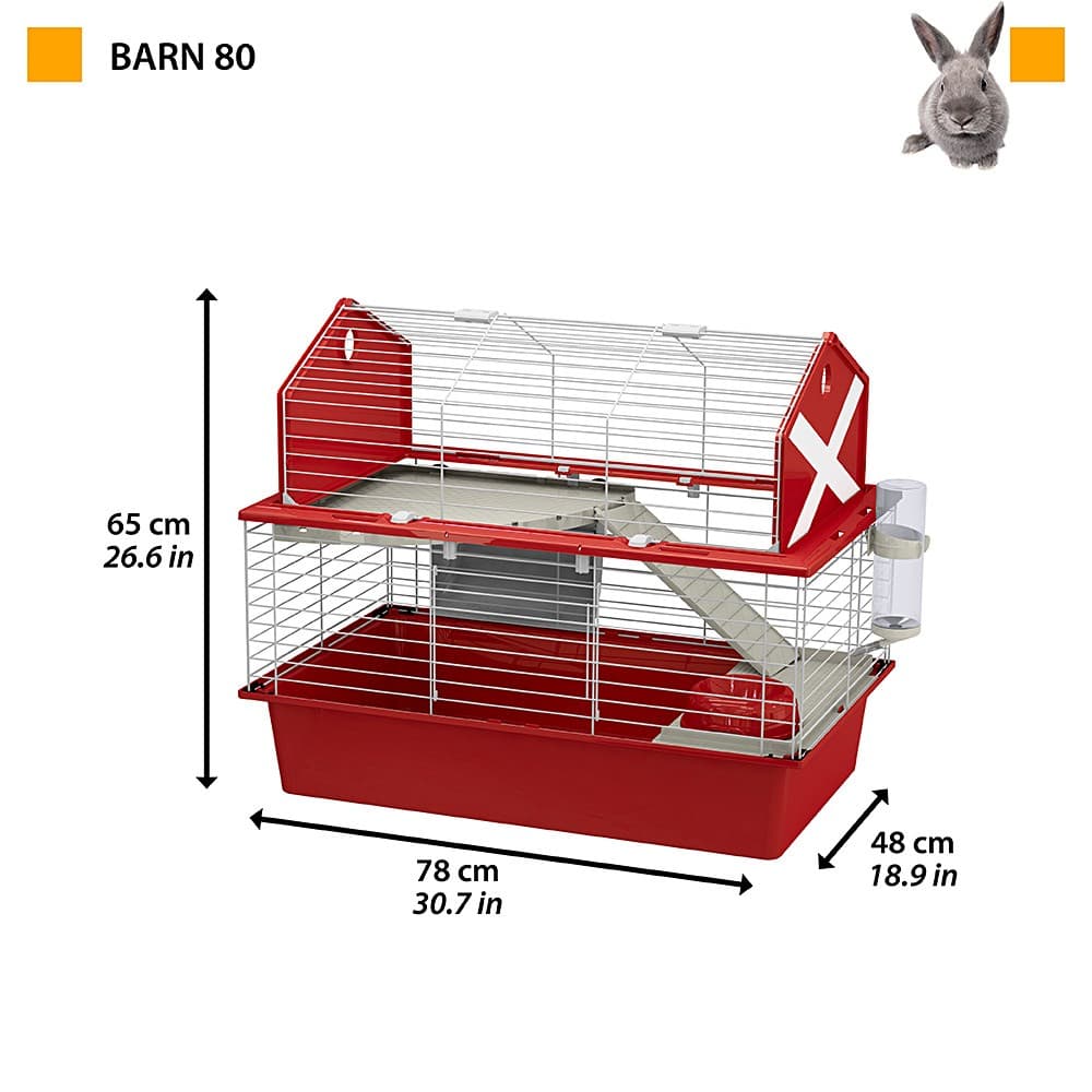

BARN 80 (x1) - klatka dla świnek morskich i królików, X1) - klatka dla świnek morskich i królikó