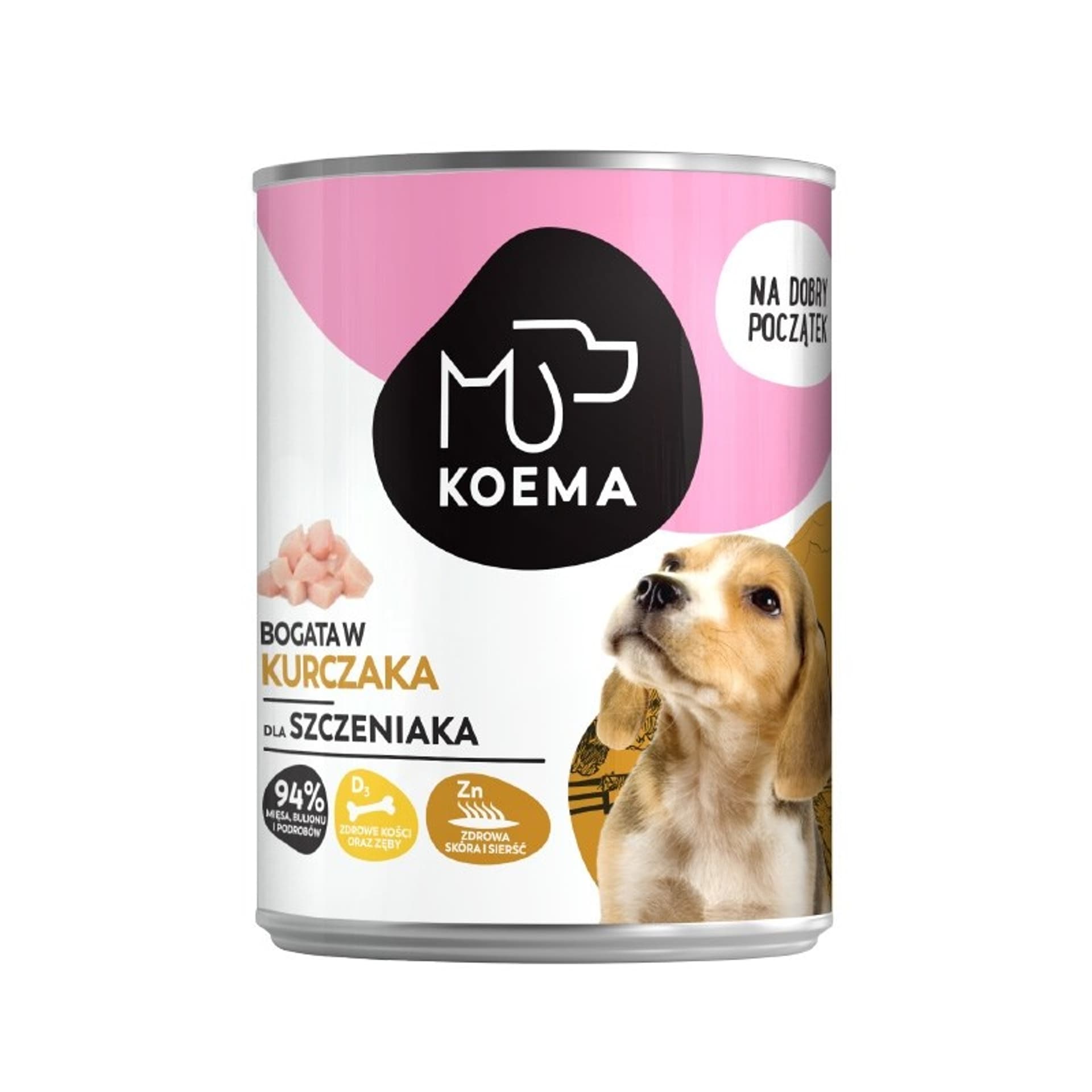 

Koema Junior mokra karma kurczak 400g dla psa