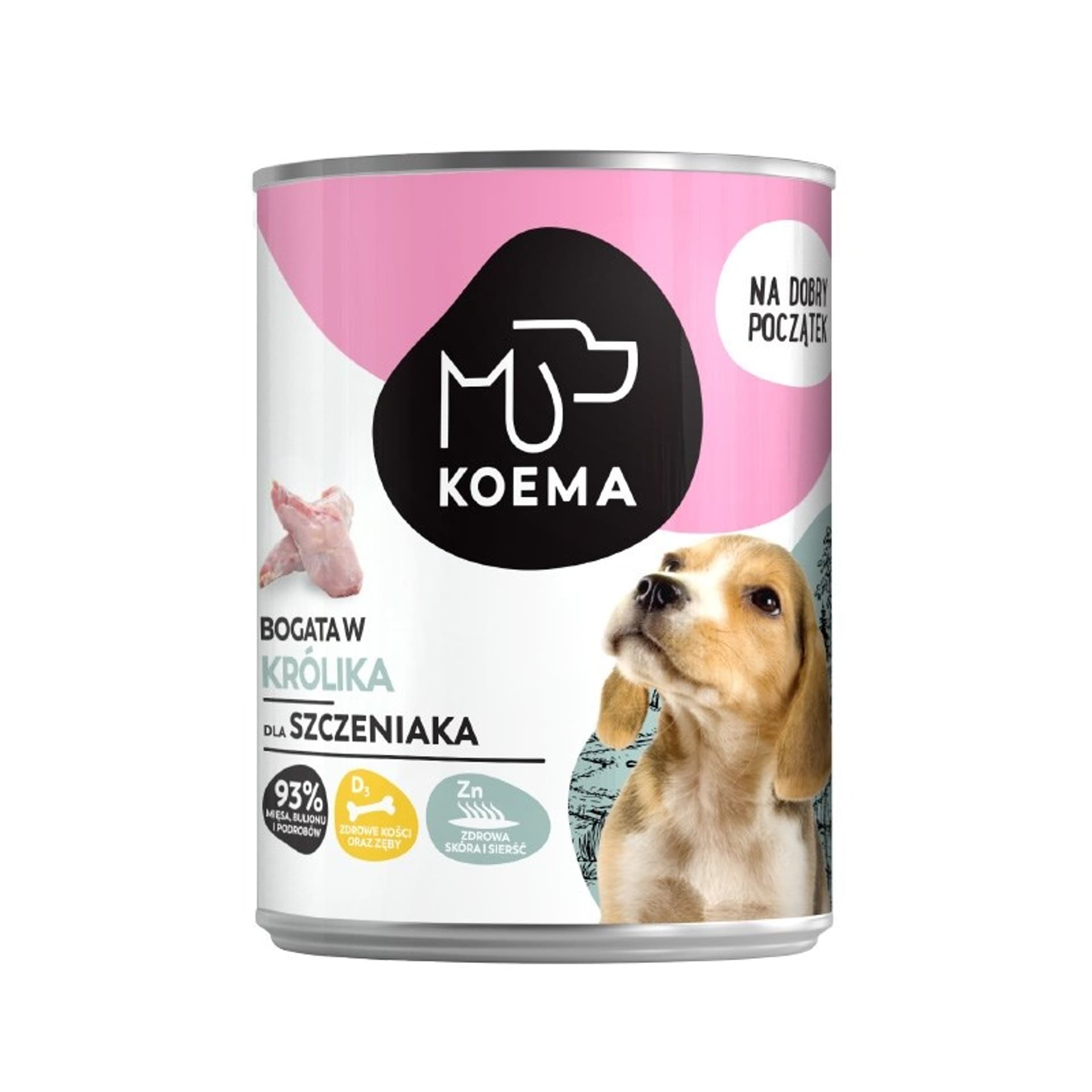 

Koema Junior mokra karma królik 400g dla psa