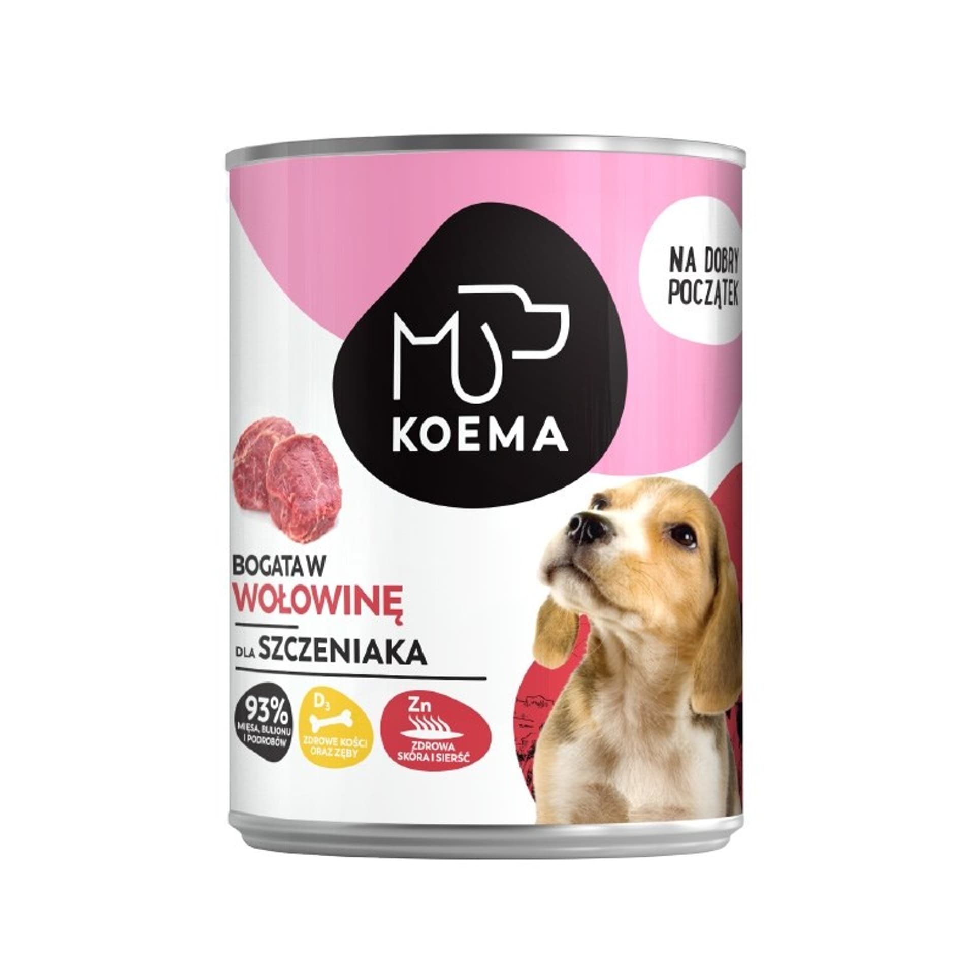 

Koema Junior mokra karma wołowina 400g dla psa