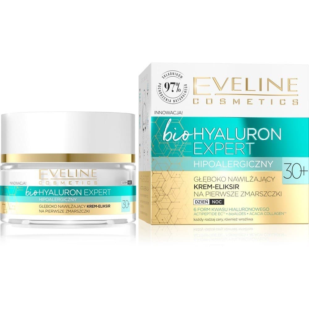 

Eveline Bio Hyaluron Expert 30+ Głeboko Nawilżający Krem-Eliksir na pierwsze zmarszczki
