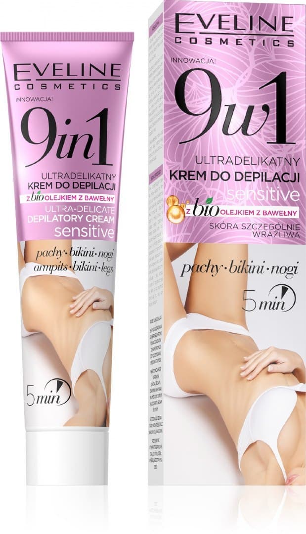 

Eveline Ultradelikatny Krem do depilacji Sensitive z bio olejkiem 9w1 125ml