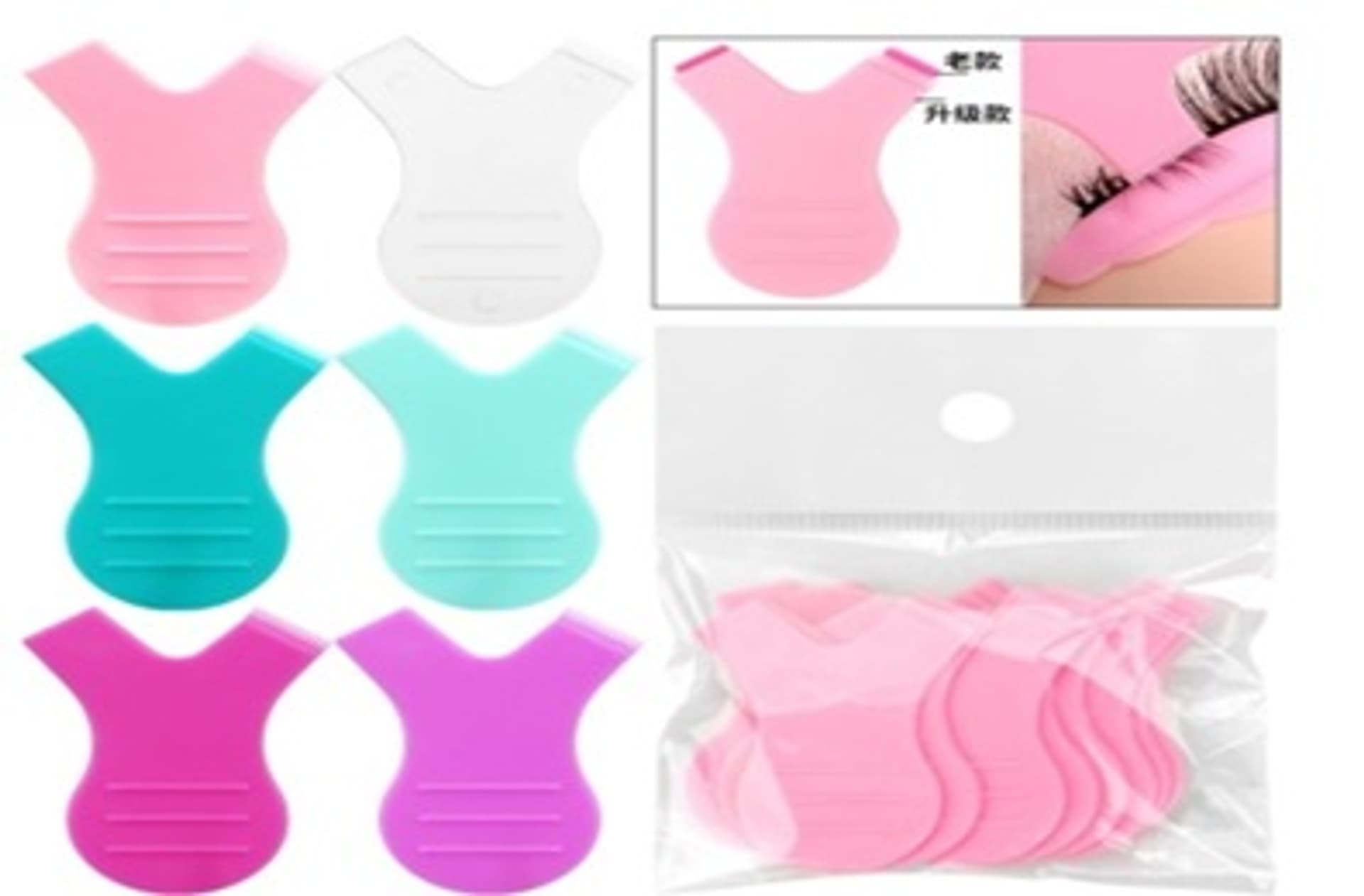 

Eyelash lift lamination comb applicator transparent set of 10pcs