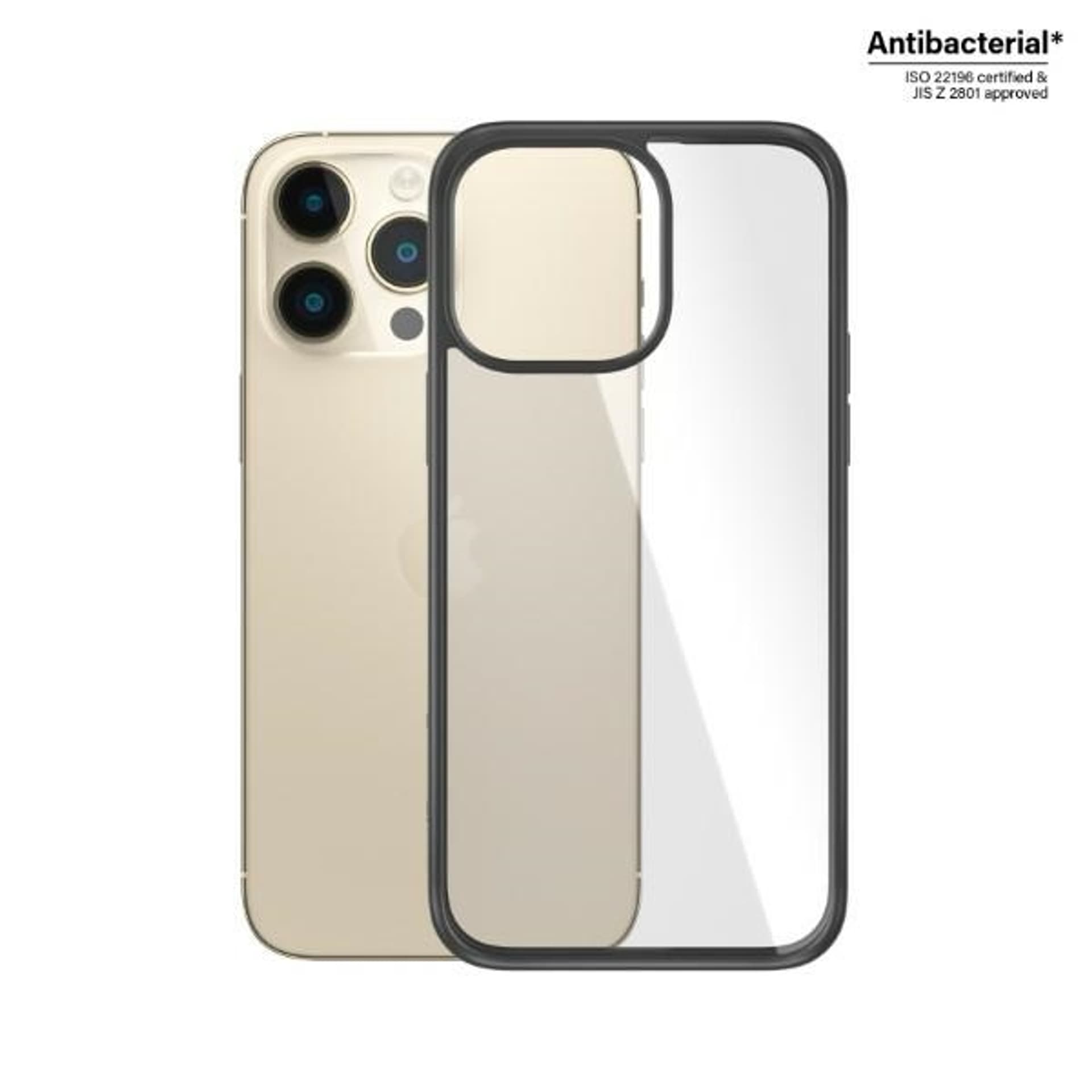 

PanzerGlass ClearCase iPhone 14 Pro Max 6,7" Antibacterial czarny/black 0408