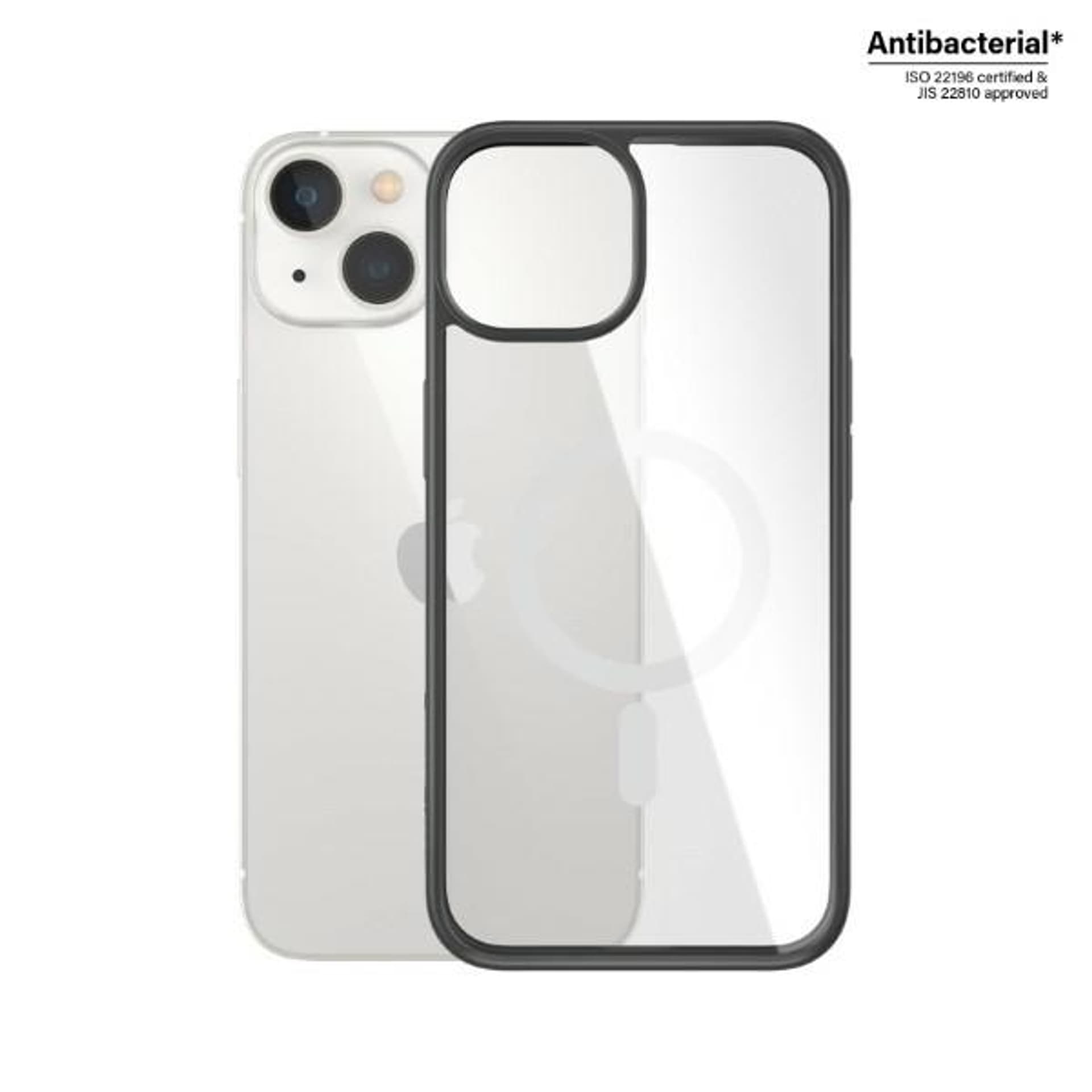 

PanzerGlass ClearCase MagSafe iPhone 14/13 6,1" Antibacterial czarny/black 0413