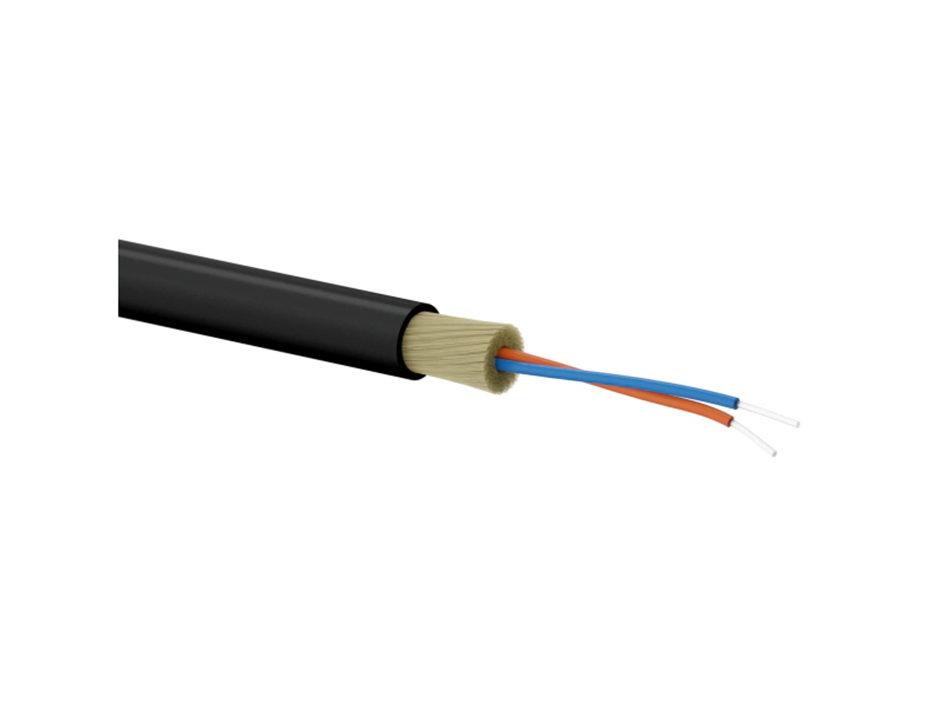 

Kabel światłowodowy OS2 abonencki FTTx okrągły SM 2J 9/125 G657A LSOH czarny, całkowicie dielektryczny, 1000m ALANTEC - ALANTEC