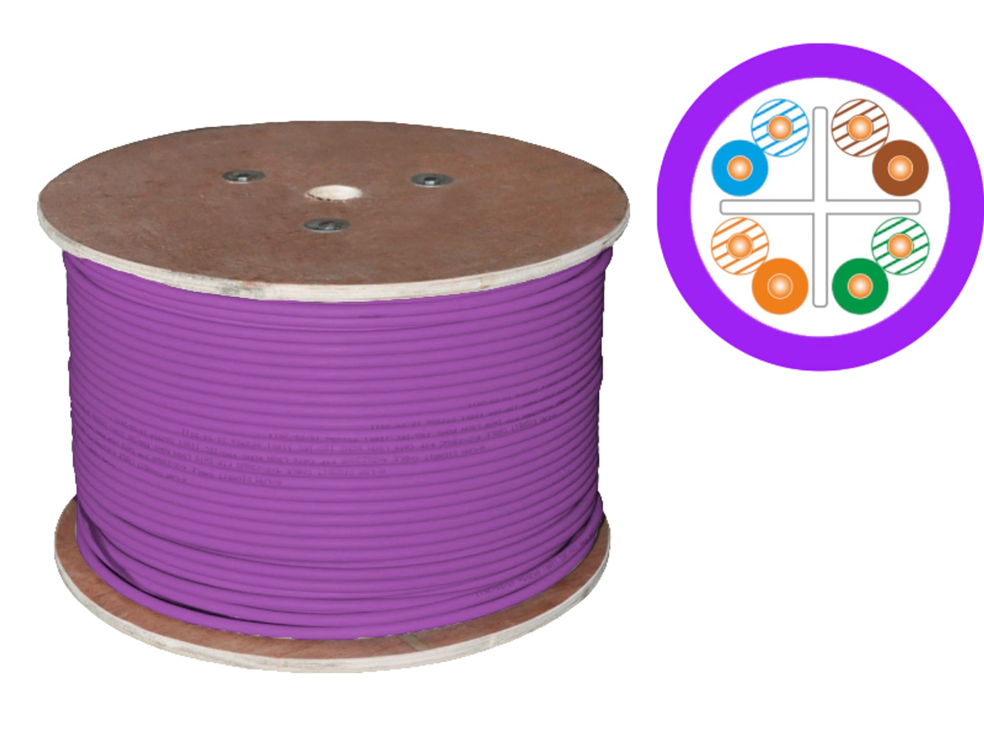 

Kabel U/UTP kat.6 LSOH 4x2x23AWG B2ca 500m (FIOLETOWA powłoka) 25 lat gwarancji, badanie jakości INTERTEK (USA) ALANTEC - ALANTEC, Usa) alantec - alante